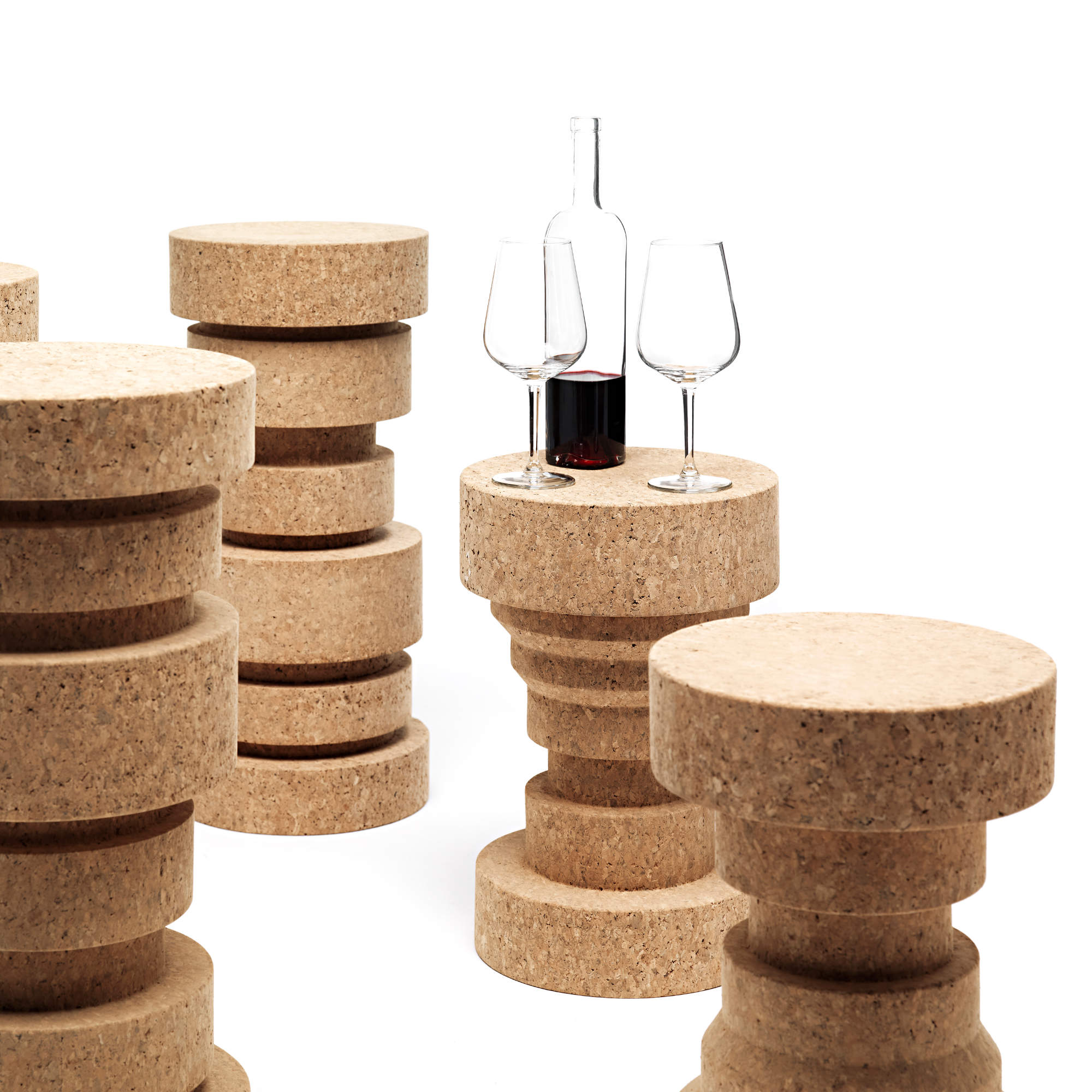 Queen 43 Side Table - Cork-4