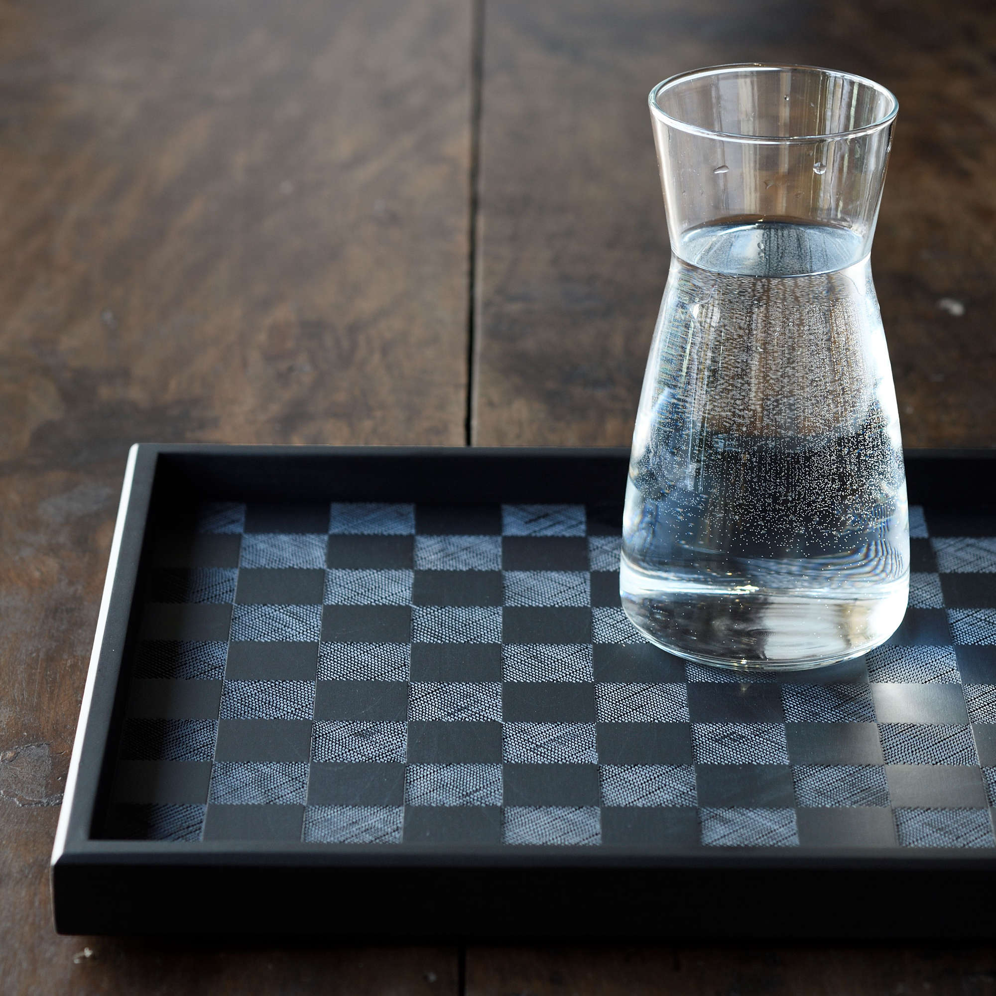 Kioko Serving Tray & Chess Board - Maple Black