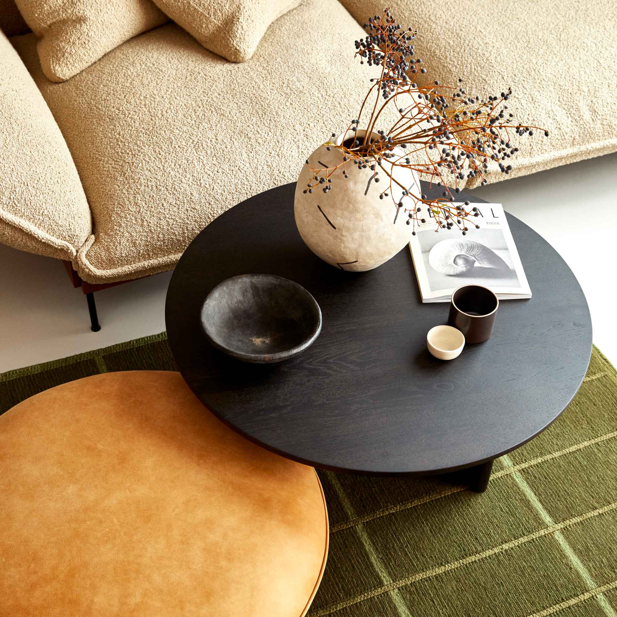Koku 42 Oval Coffee Table - Lacquered Oak-4