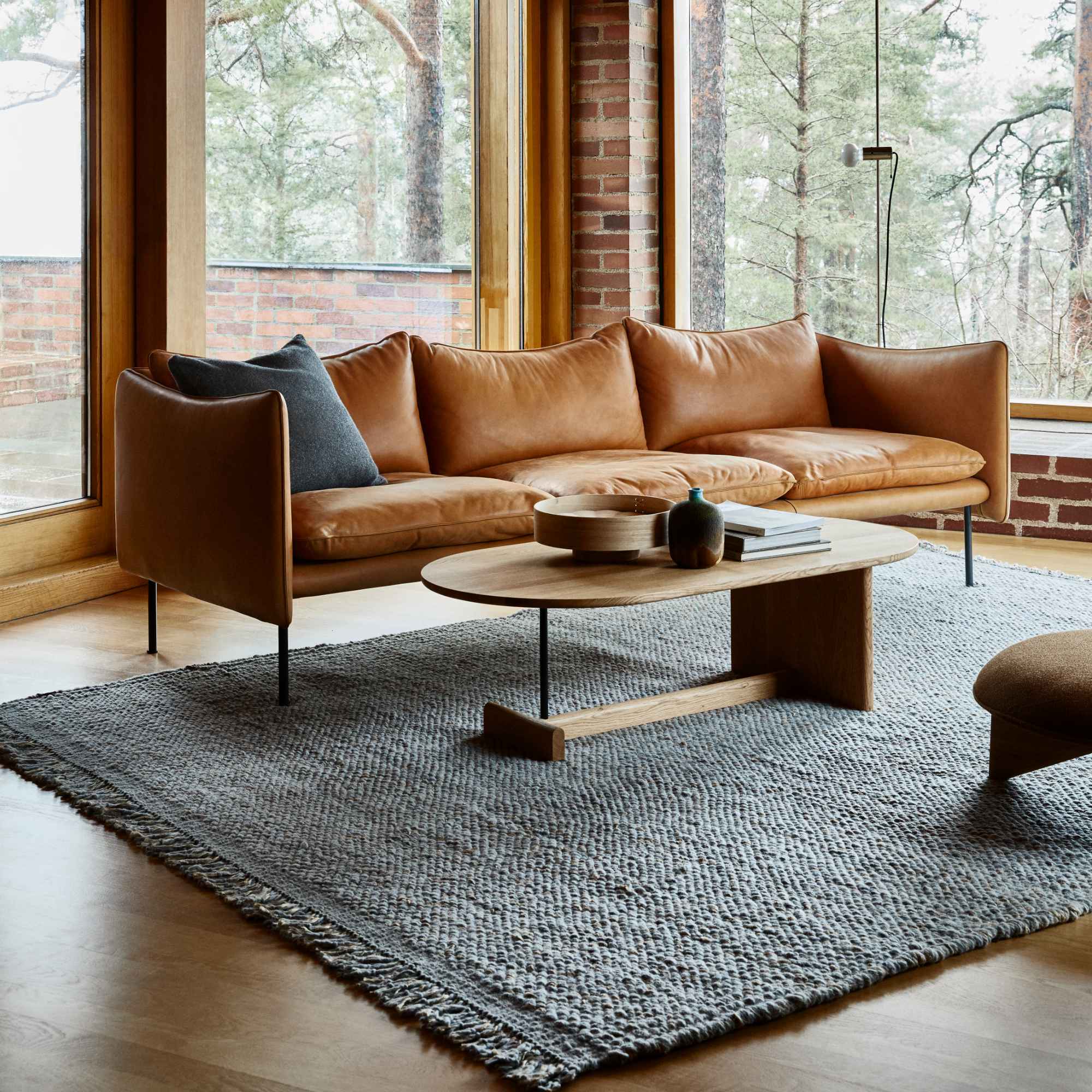Koku 35 Oval Coffee Table - Lacquered Oak-4