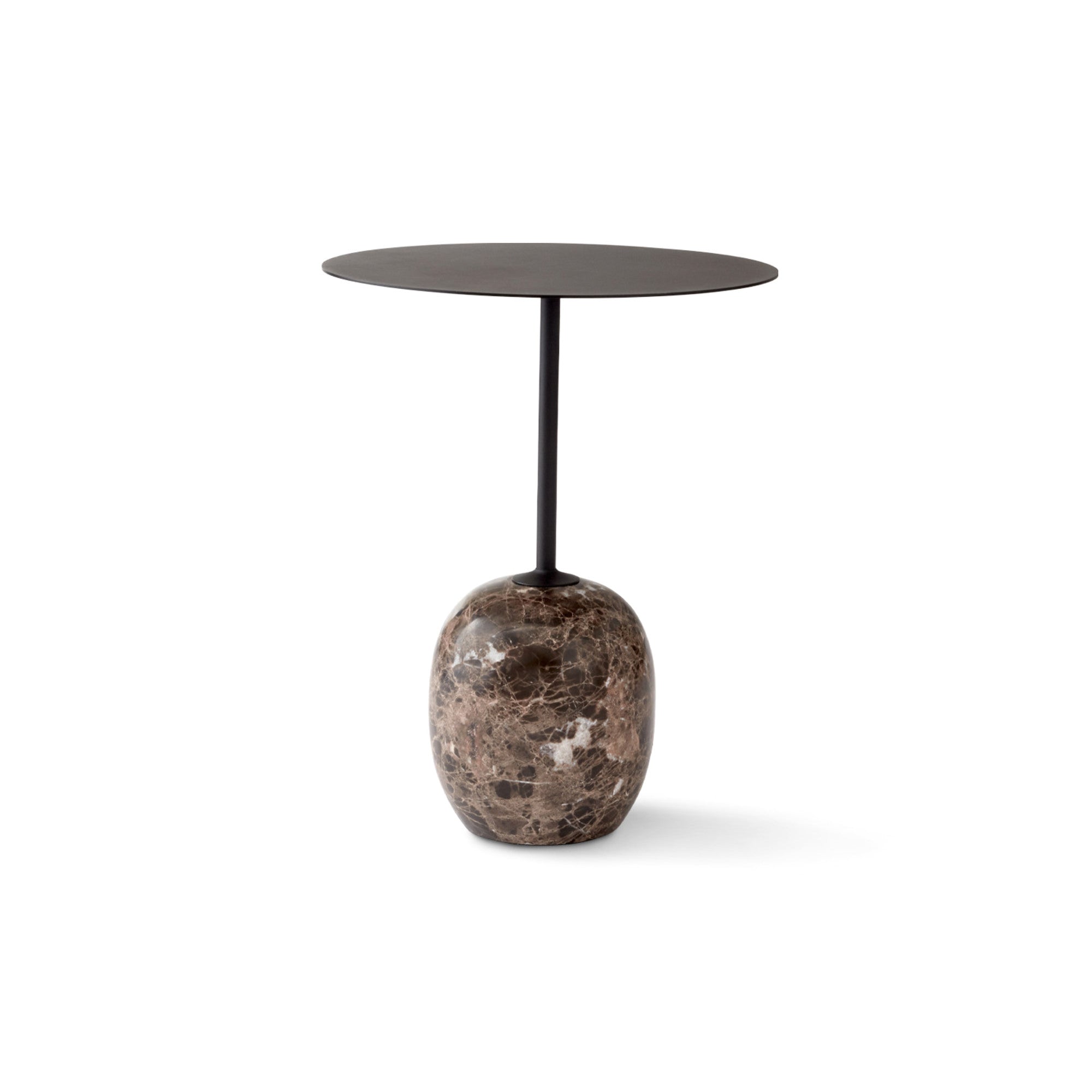Lato LN8 Side Table - Emperador Marble/Warm Black
