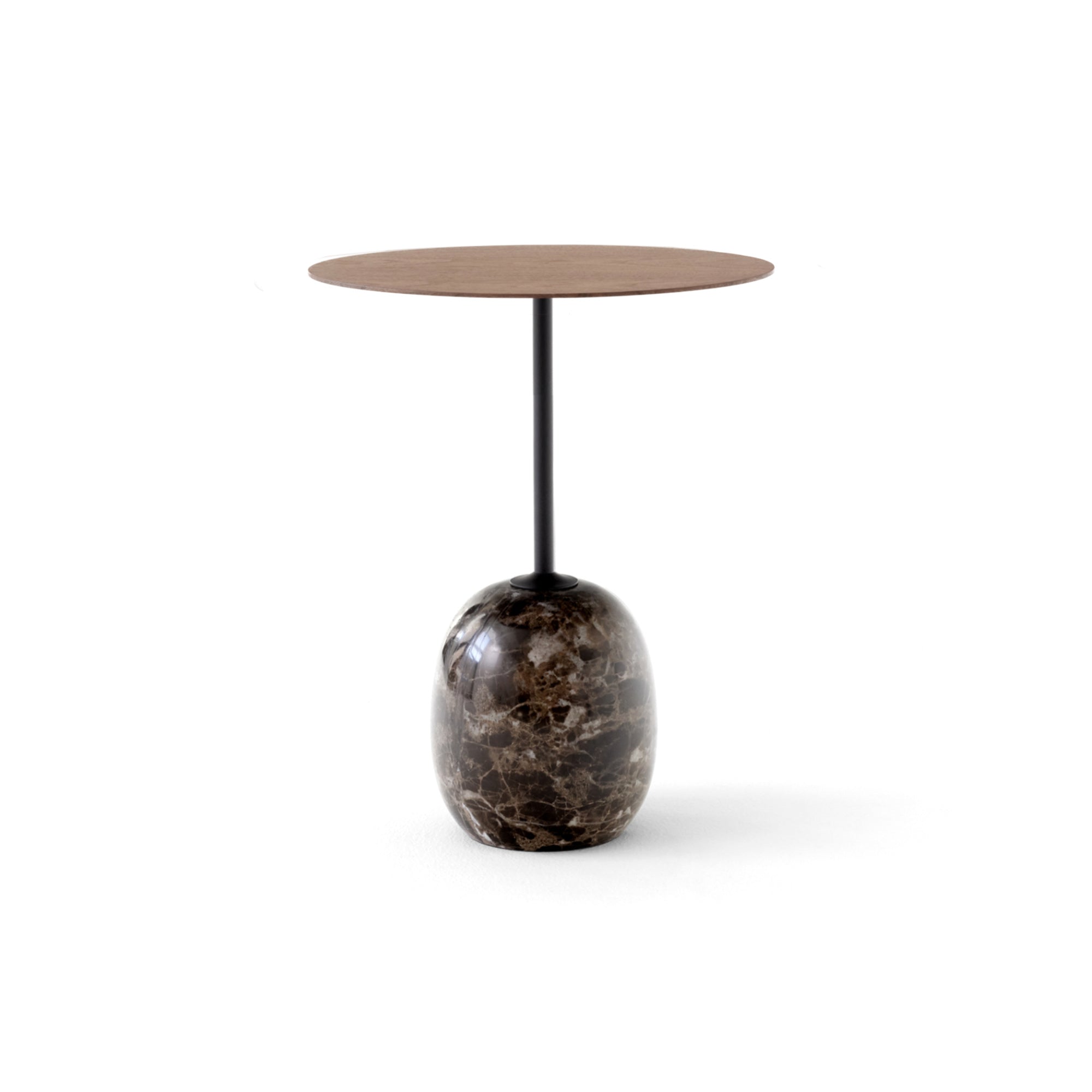 Lato LN8 Side Table - Walnut/Emperador