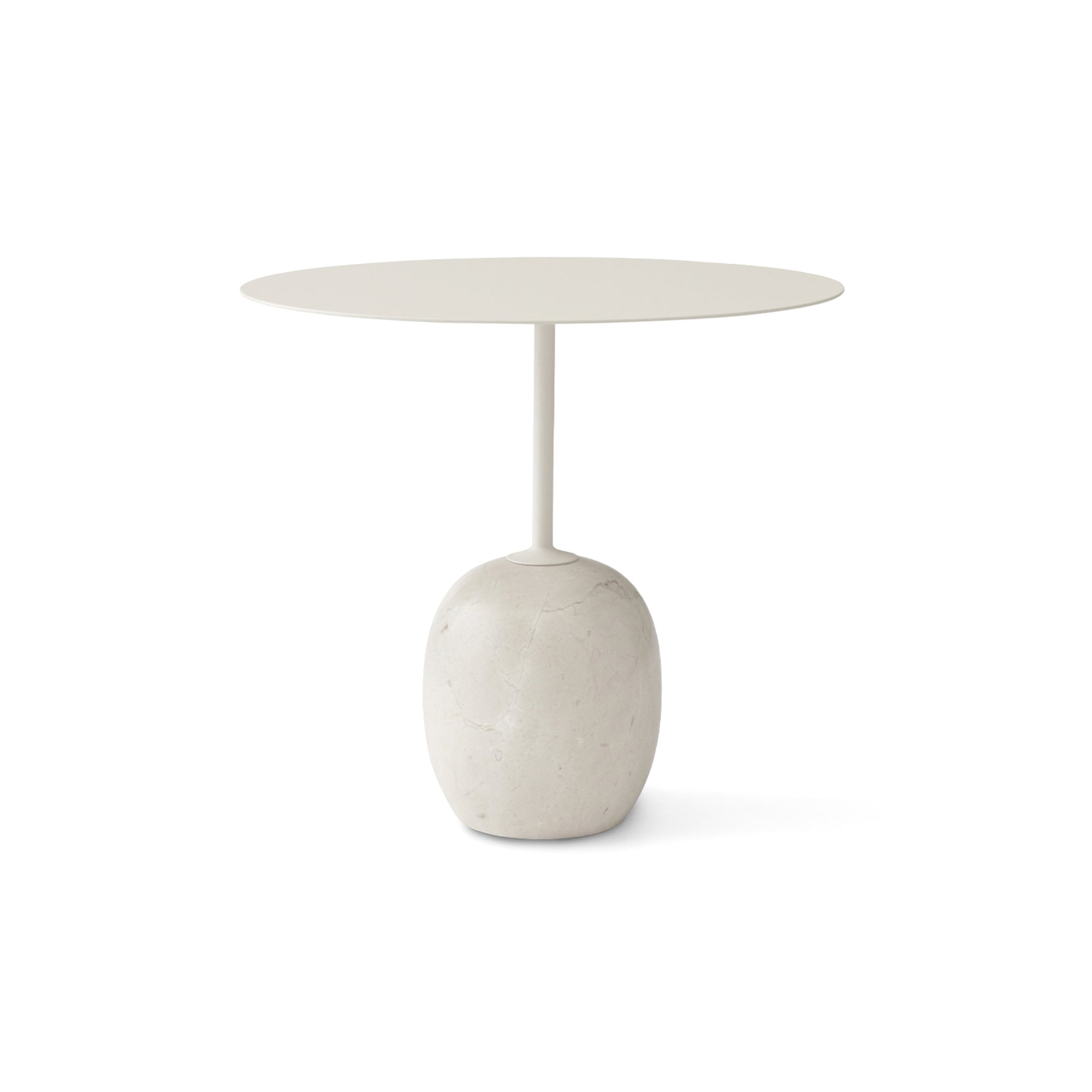 Lato LN9 Side Table - Ivory White/Crema Diva Marble-1