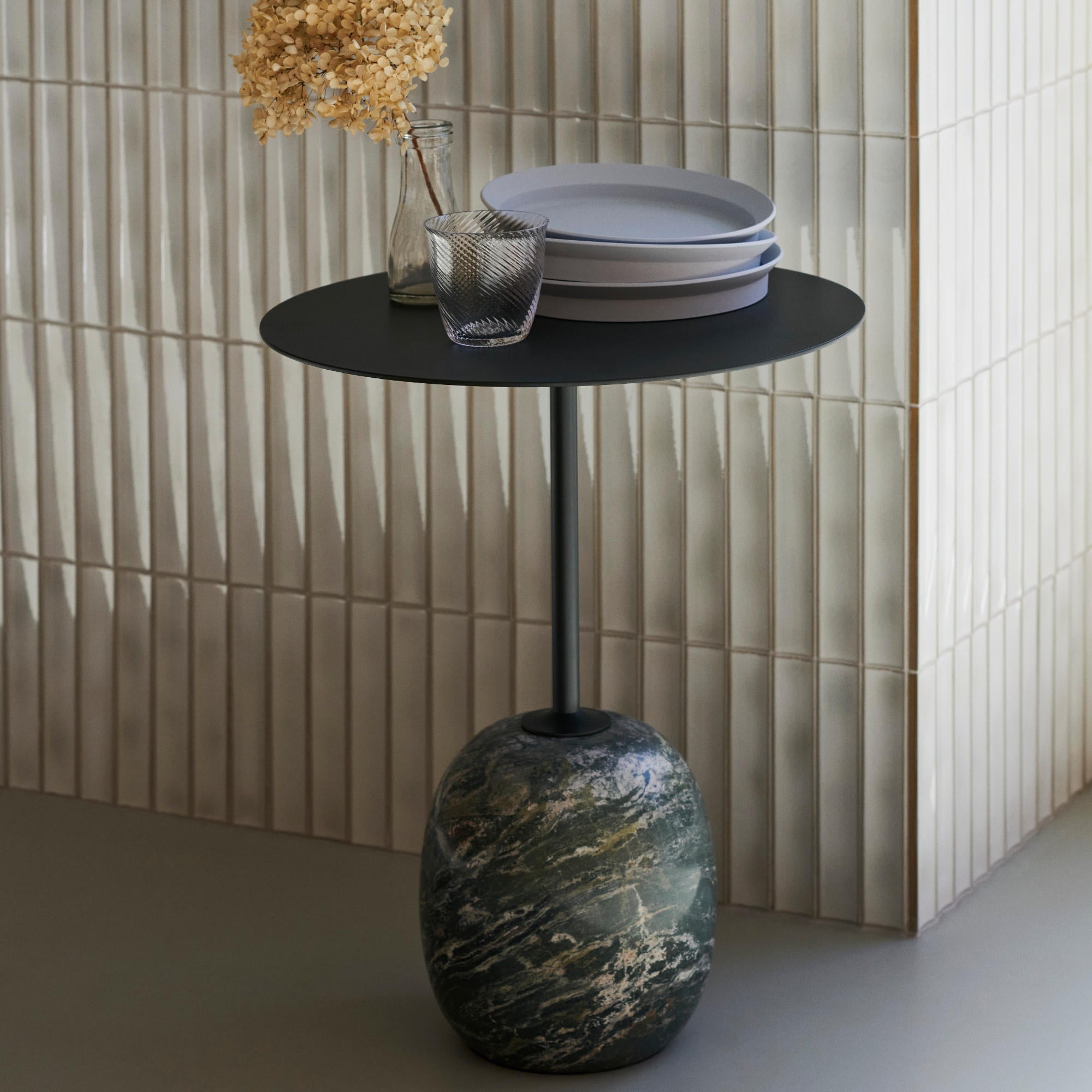 Lato LN9 Side Table - Verde Alpi/Deep Green-3