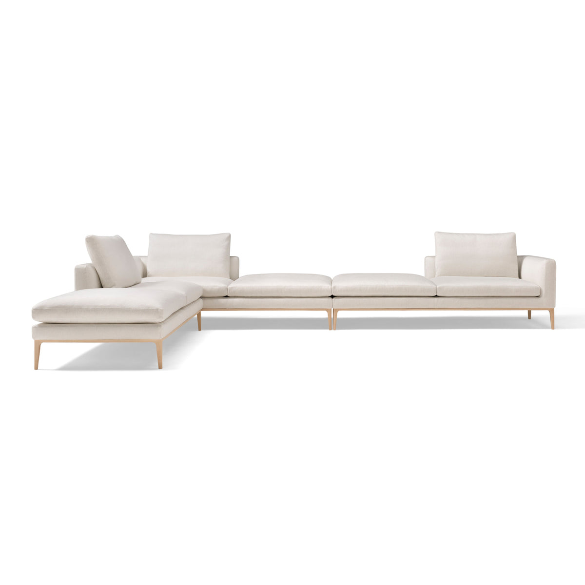 Leonard Sofa – 432x92 / Wood (Acero) / Fabric (Brera850 12)-1