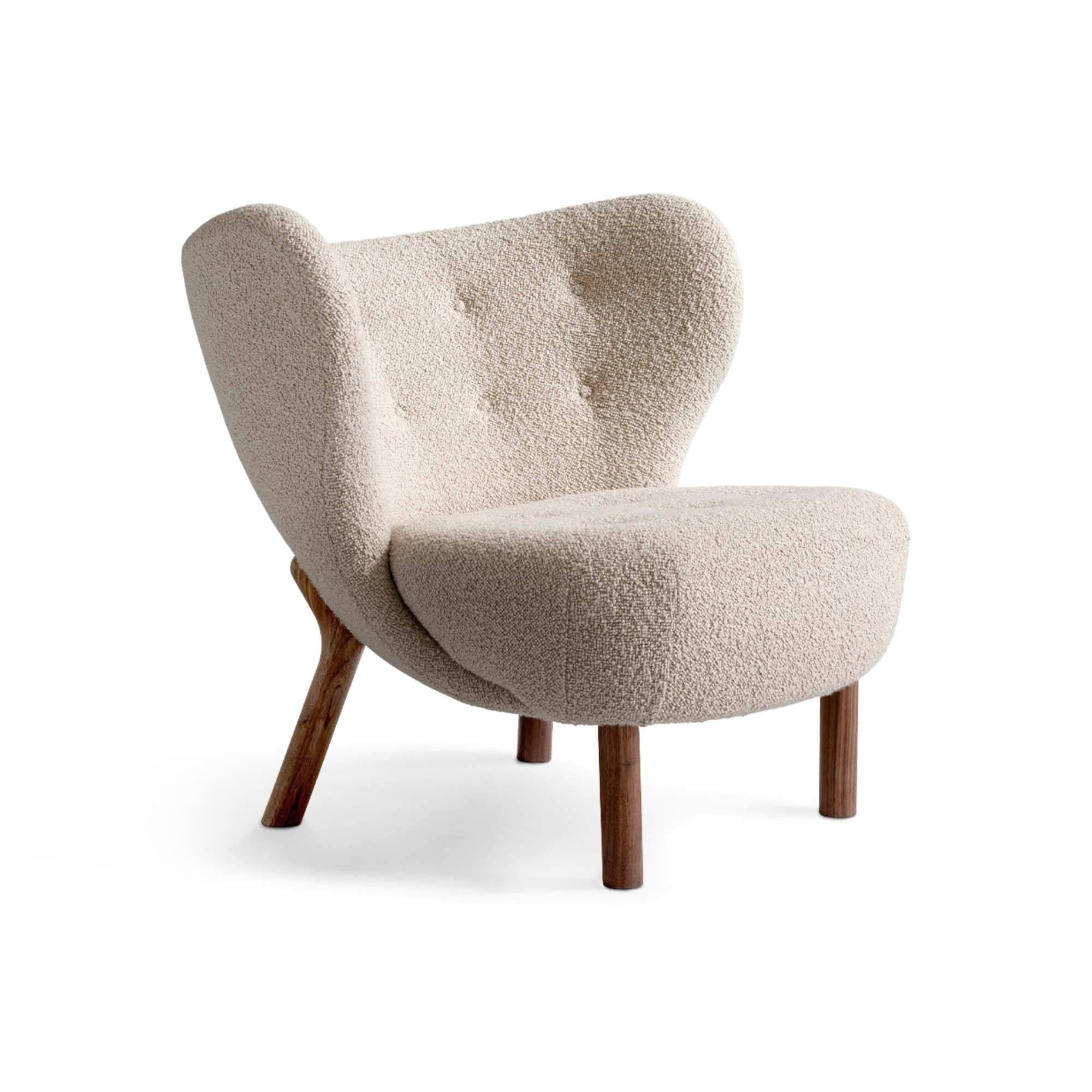 Little Petra VB1 Armchair - Walnut/Fabric (Karakorum 003)