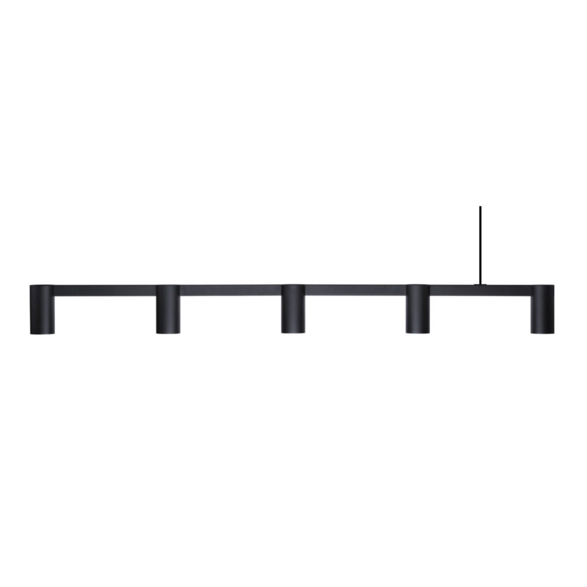 Long Kennedy Model 5 Pendant Lamp - Black-1