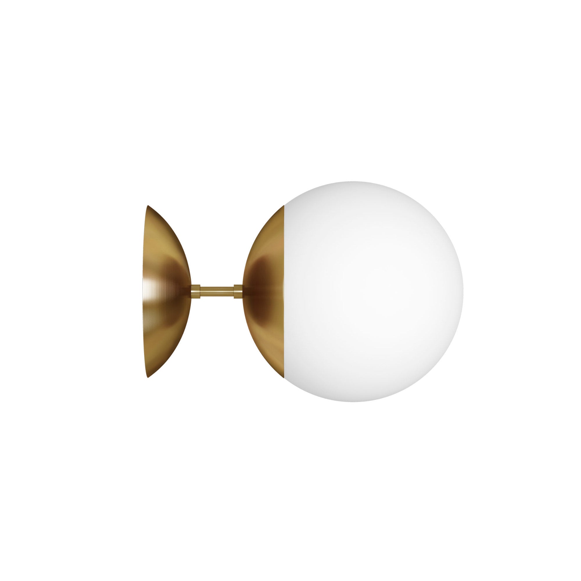Lord 1 200 Wall Lamp - Brass/Opal Glass