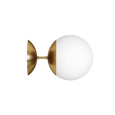 Lord 1 250 Wall Lamp - Brass/Opal Glass