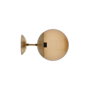 Lord 1 300 Wall Lamp - Brass/Brown Glass