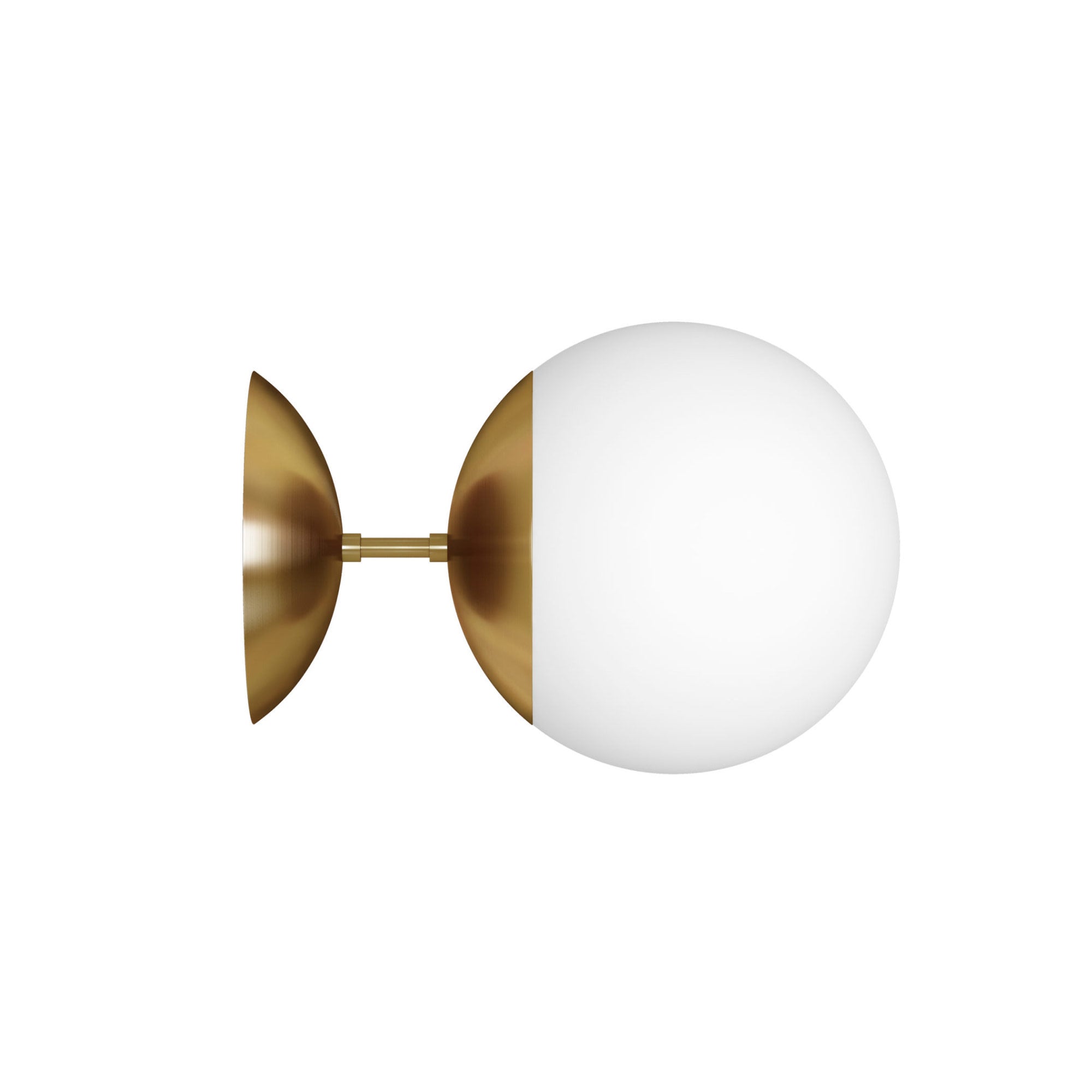 Lord 1 300 Wall Lamp - Brass/Opal Glass