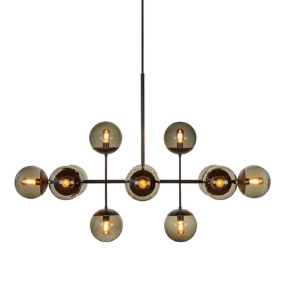 Lord 1530 Pendant Lamp - Black/Smoked Glass