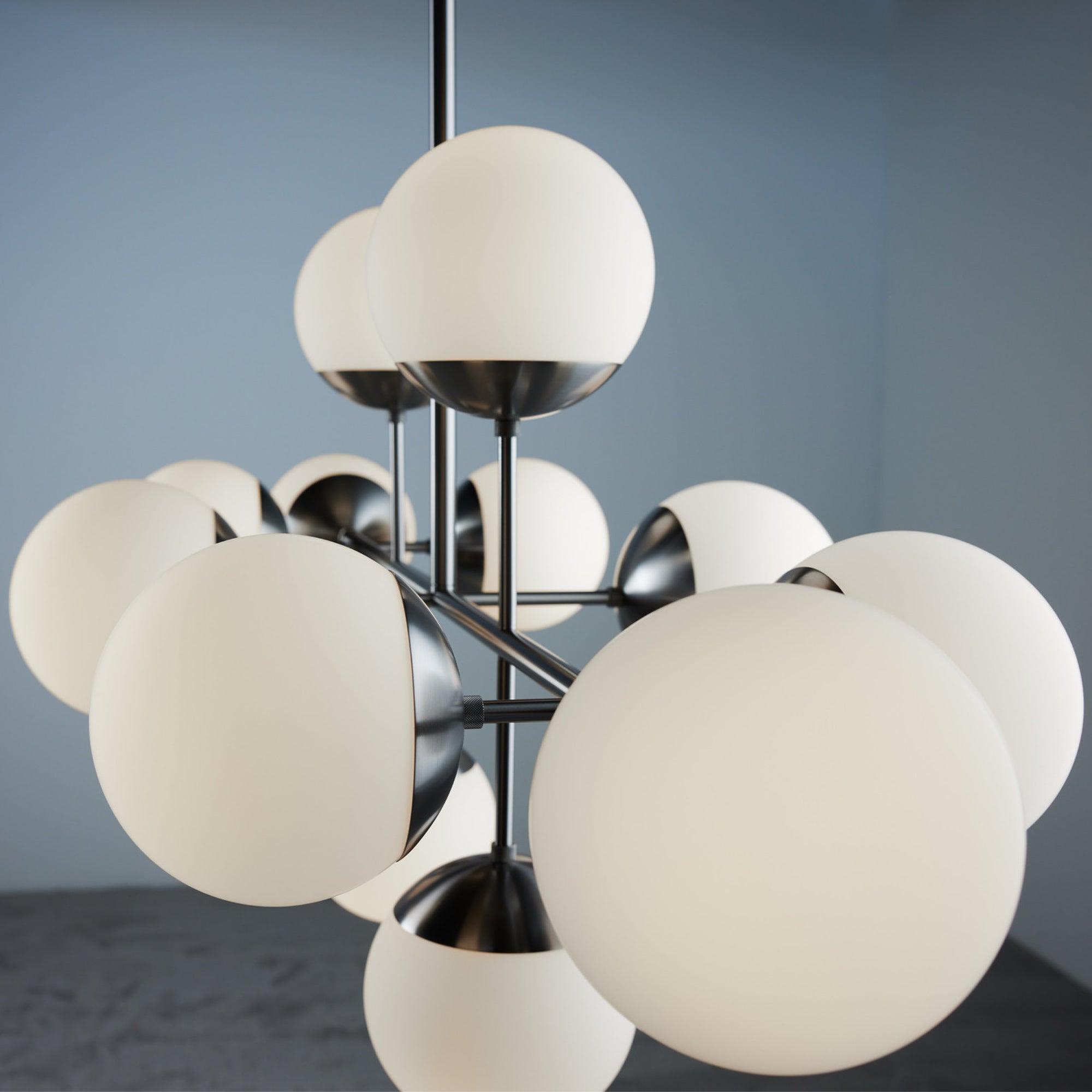 Lord 1530 Pendant Lamp - Steel/Opal-2