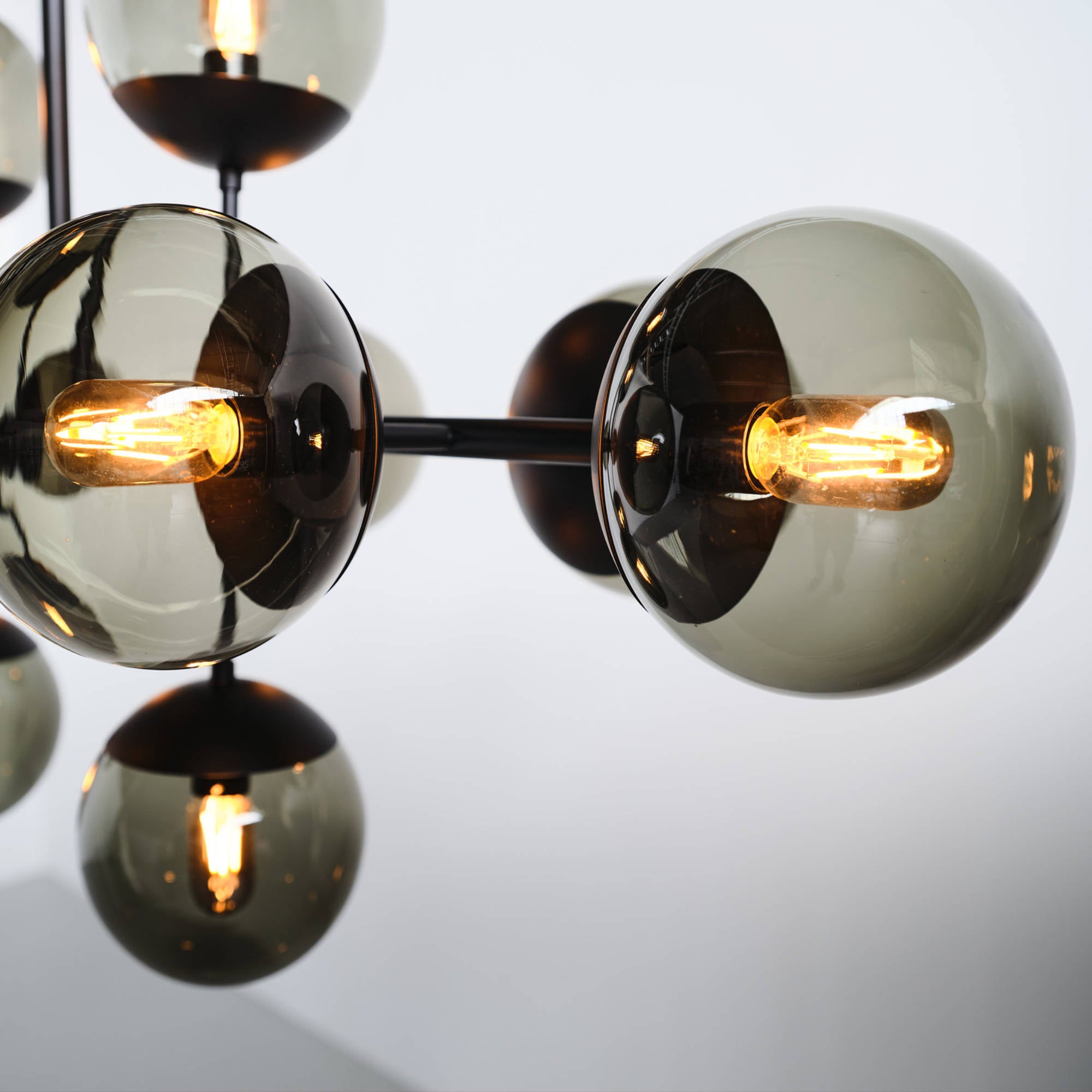 Lord 1530 Pendant Lamp - Black/Smoked Glass-3