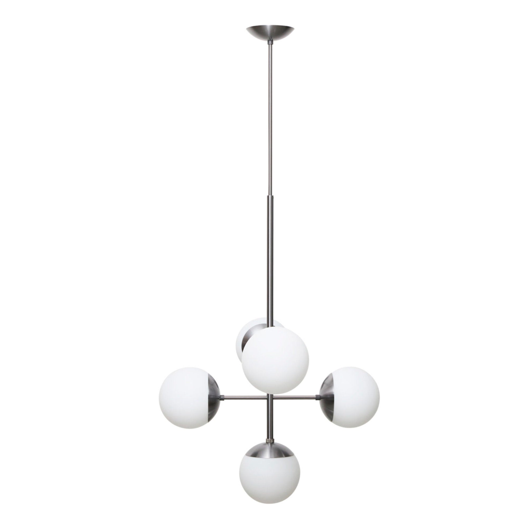 Lord Diva 1535 Pendant Lamp - Steel/Opal-1