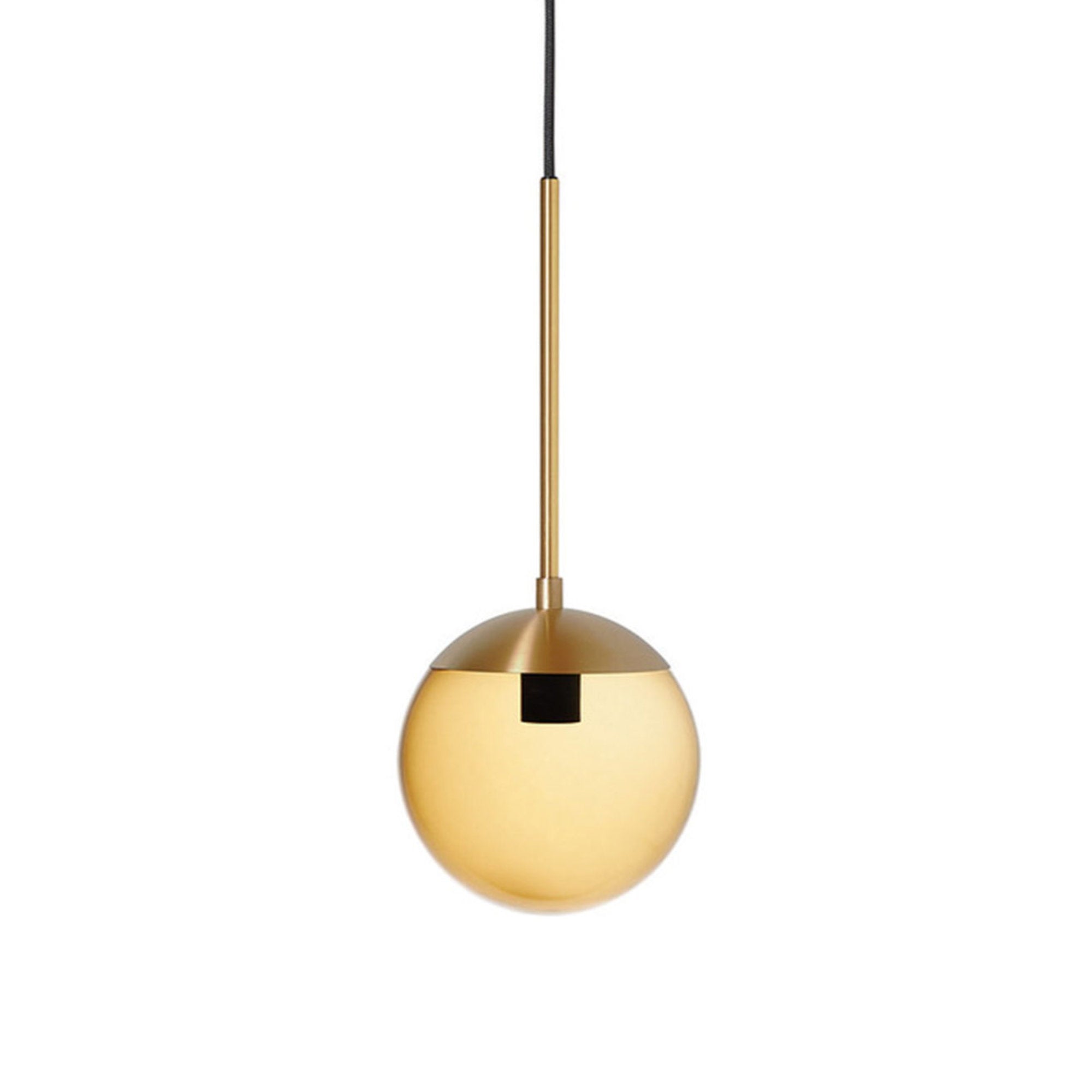 Lord 1 Model 200 Pendant Lamp - Brass/Brown Glass-1
