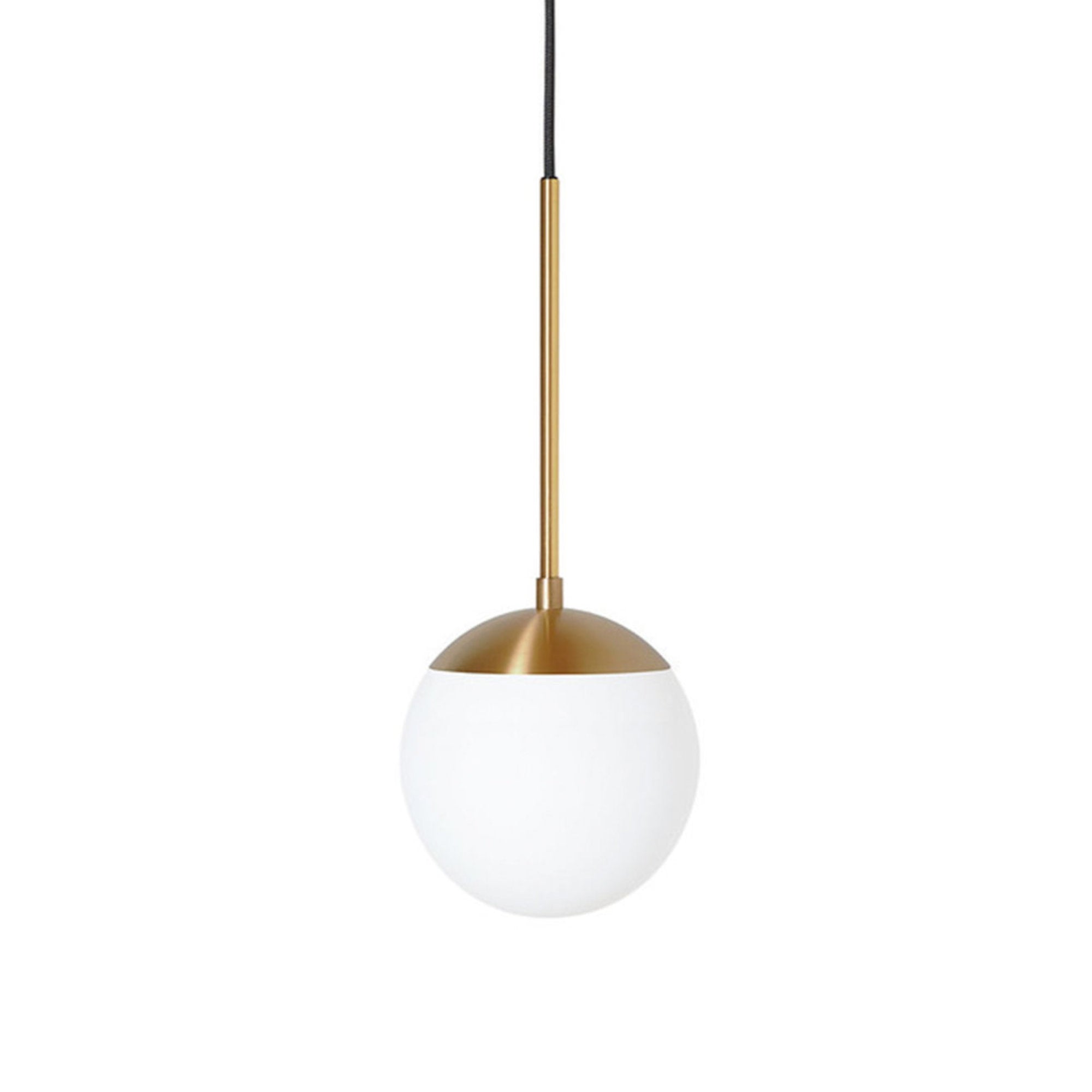 Lord 1 Model 200 Pendant Lamp - Brass/Opal Glass
