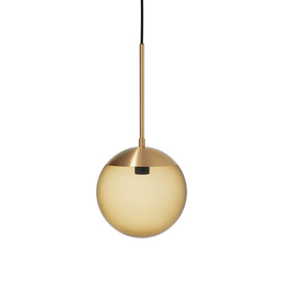 Lord 1 Model 250 Pendant Lamp - Brass/Brown Glass