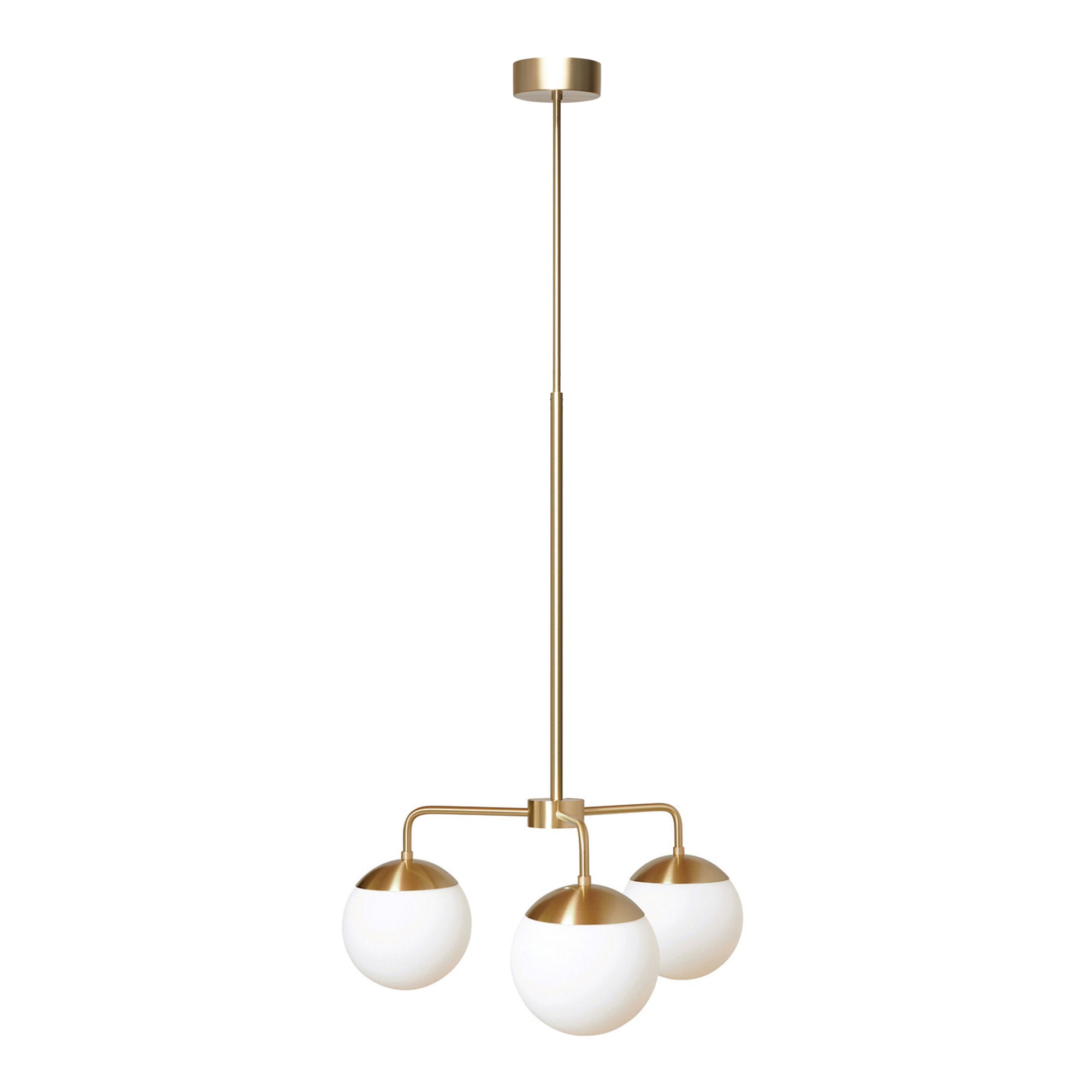 Lord 3 1525 Pendant Lamp - Brass/Opal