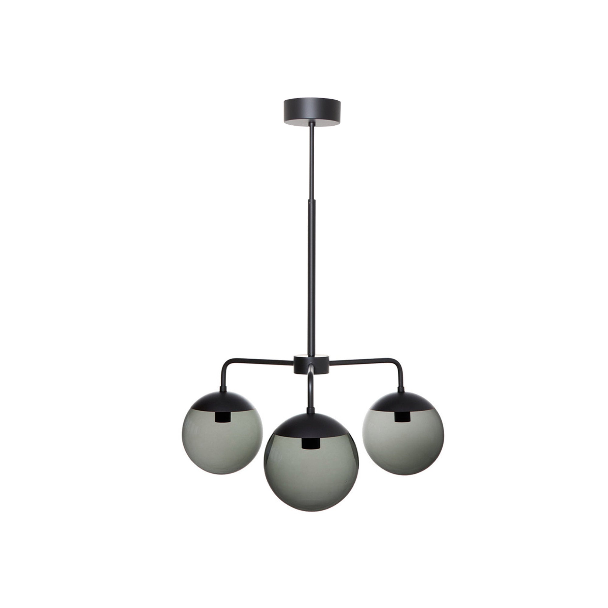 Lord 3 925 Pendant Lamp - Black/Smoke