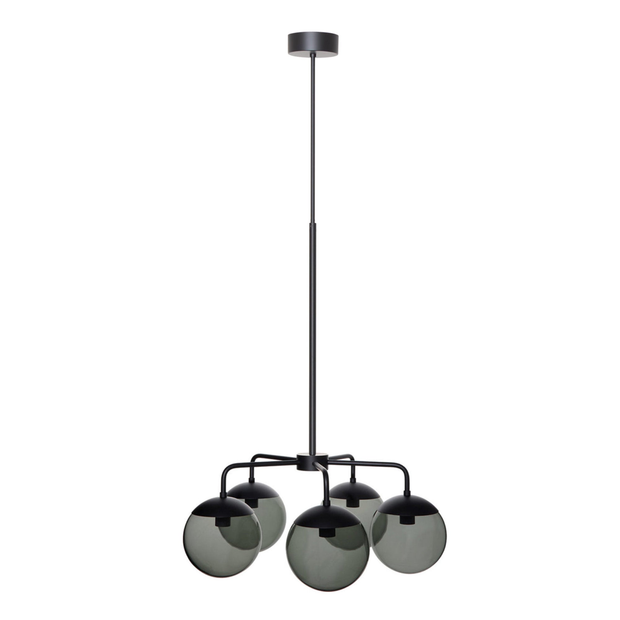 Lord 5 1525 Pendant Lamp - Black/Smoke-1