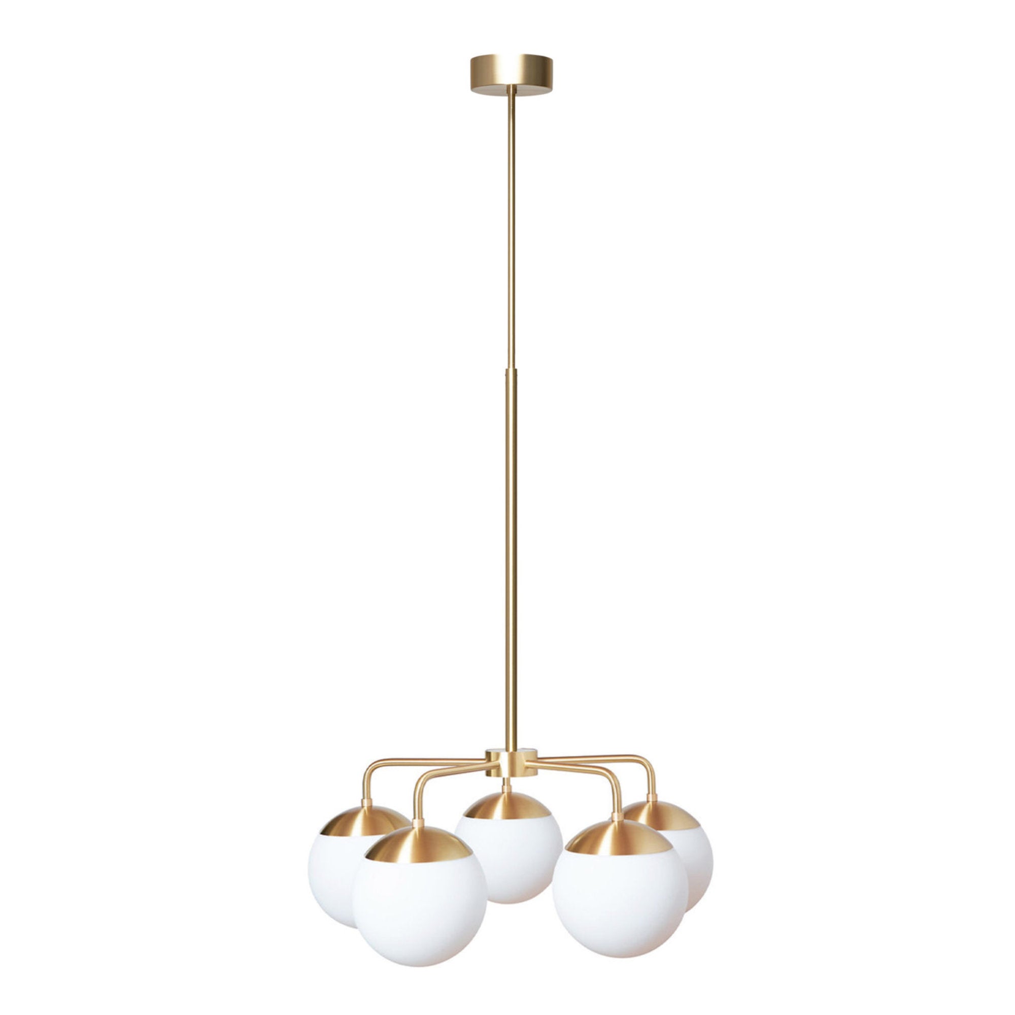 Lord 5 1525 Pendant Lamp - Brass/Opal