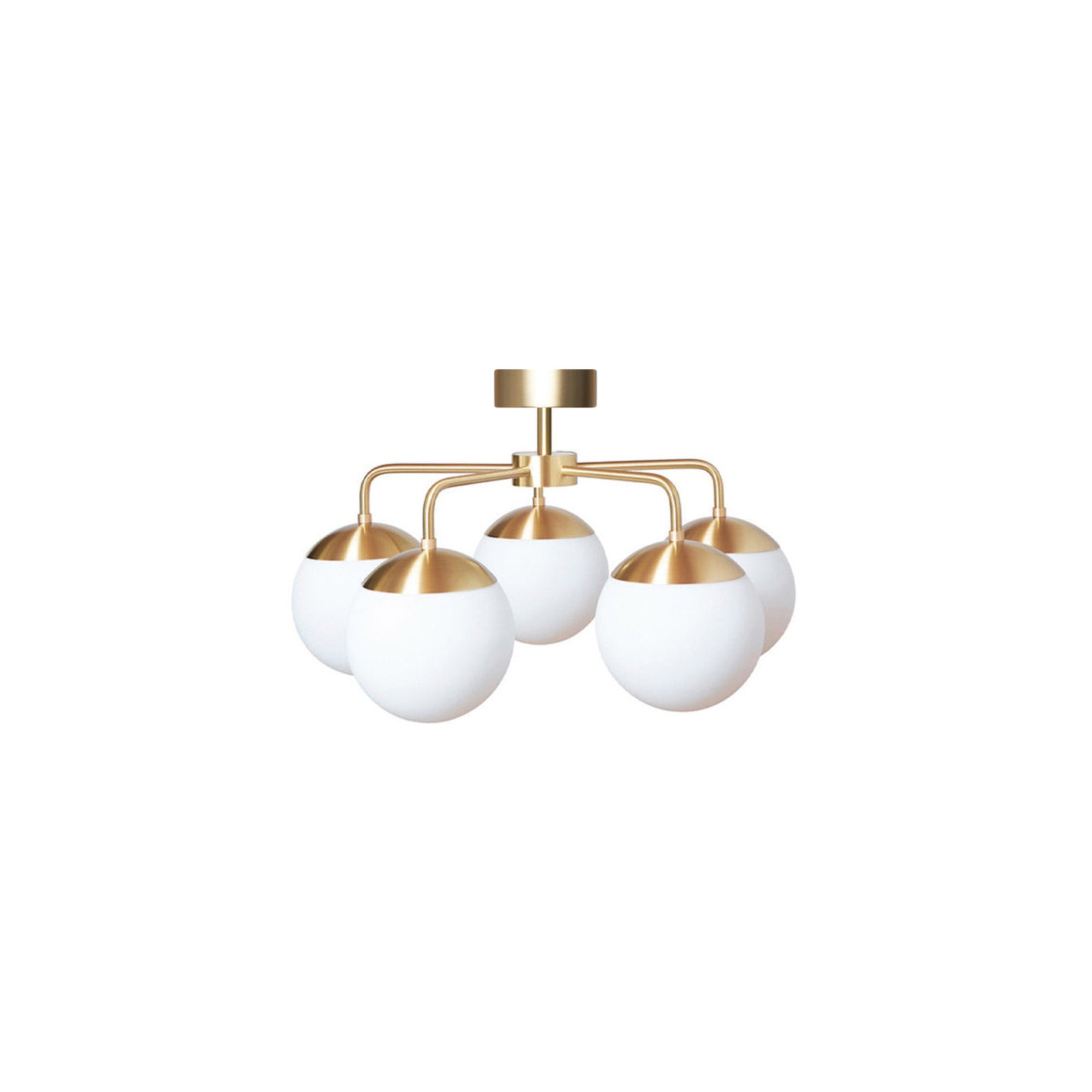 Lord 5 390 Pendant Lamp - Brass/Opal-1