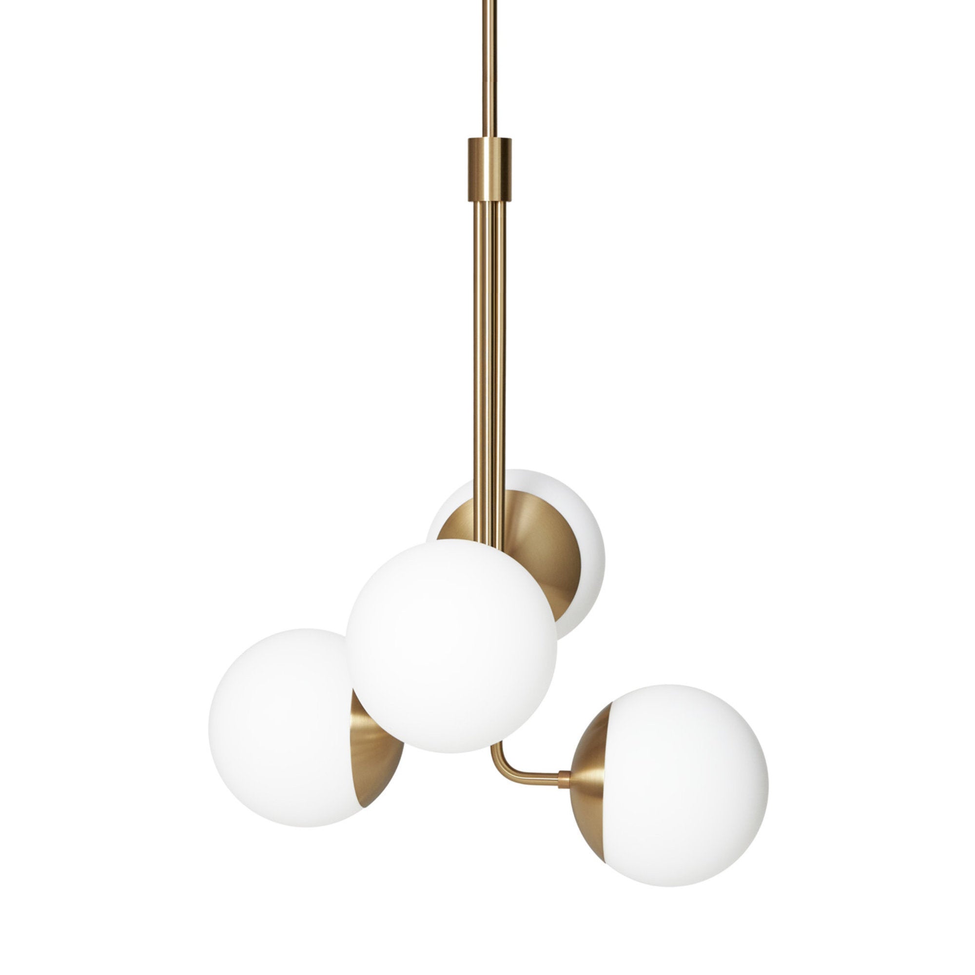 Lord Bouquet 1270  Pendant Lamp - Brass/Opal-1