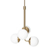 Lord Bouquet 1870 Pendant Lamp - Brass/Opal