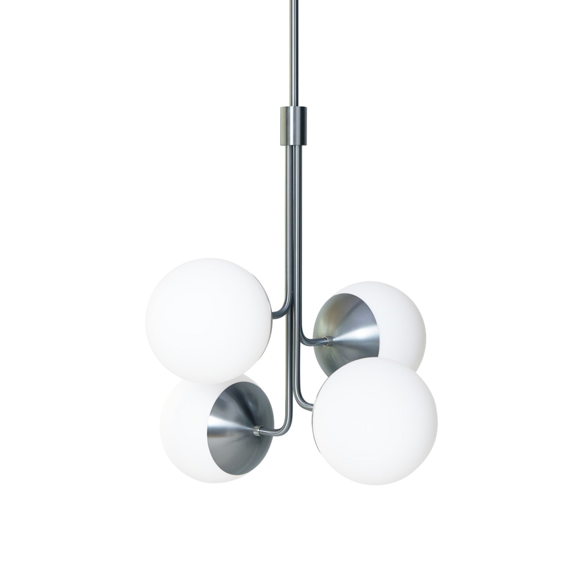 Lord Bouquet 735 Pendant Lamp - Steel/Opal-1