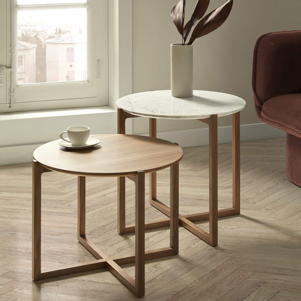 Lotta Side Table – 45x50 / Wood (Walnut)-4
