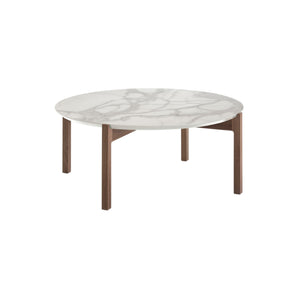 Lotta 77R Coffee Table - White Marble