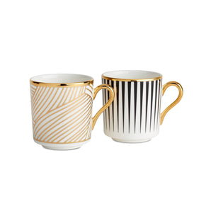 Lustre Dhow & Stripe Espresso Cup (Set 2 Boxed)