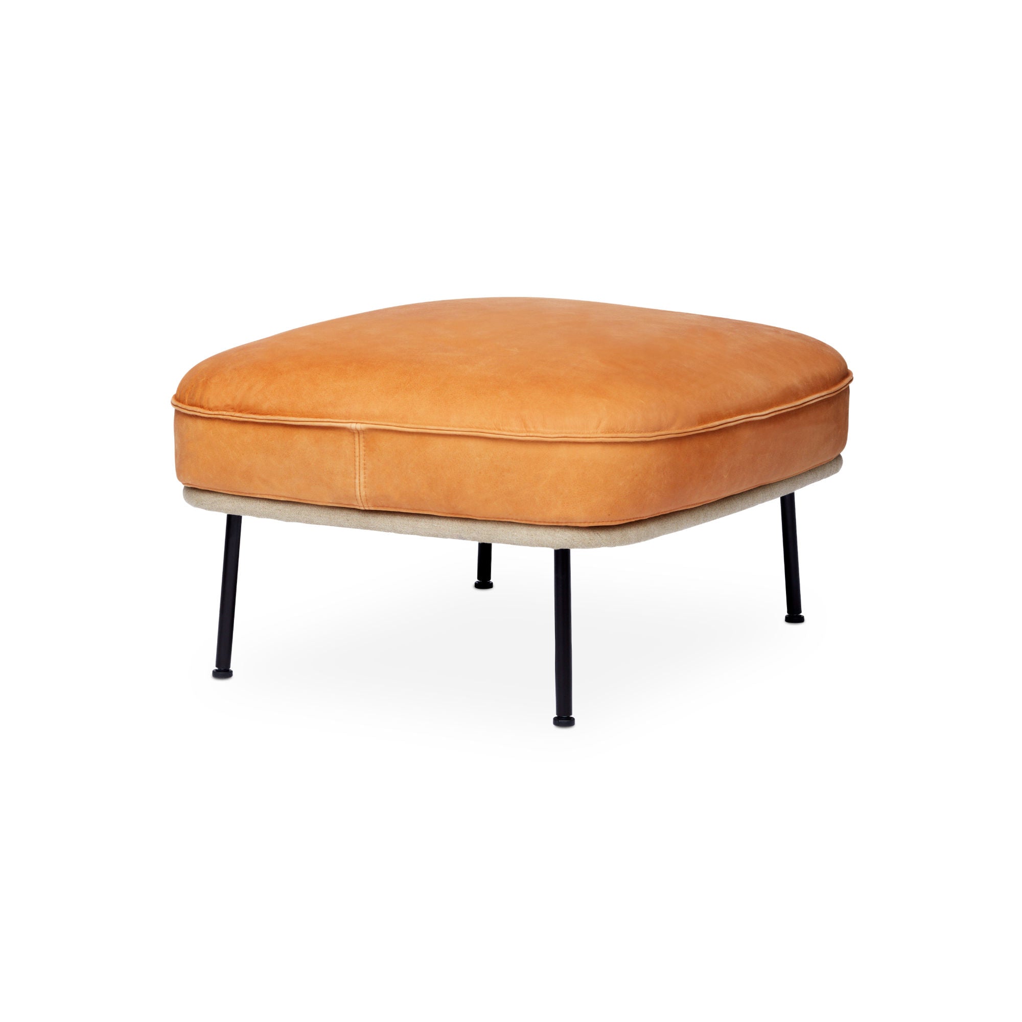 Lyra Ottoman - Leather Vintage 2 (Cognac)