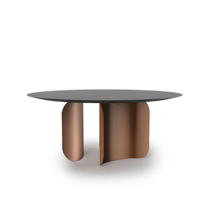 Barry TP 162T Dining Table - Bronze/Black Ash
