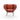 كرسي بذراعين أرمادا منخفض الظهر - جلد T (كركم B0032)