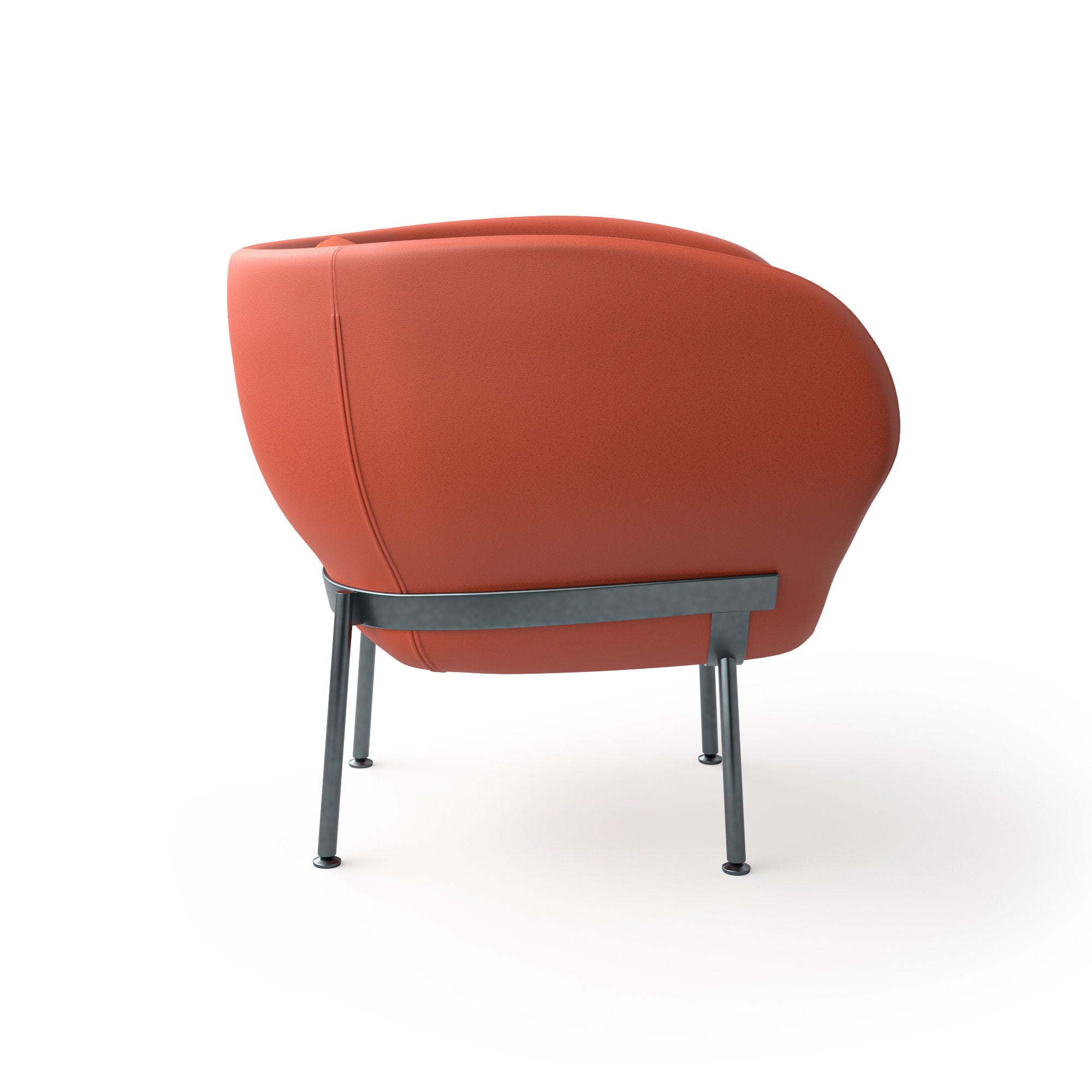 Armada Lowback Armchair - Leather T (Turmeric B0032)-3