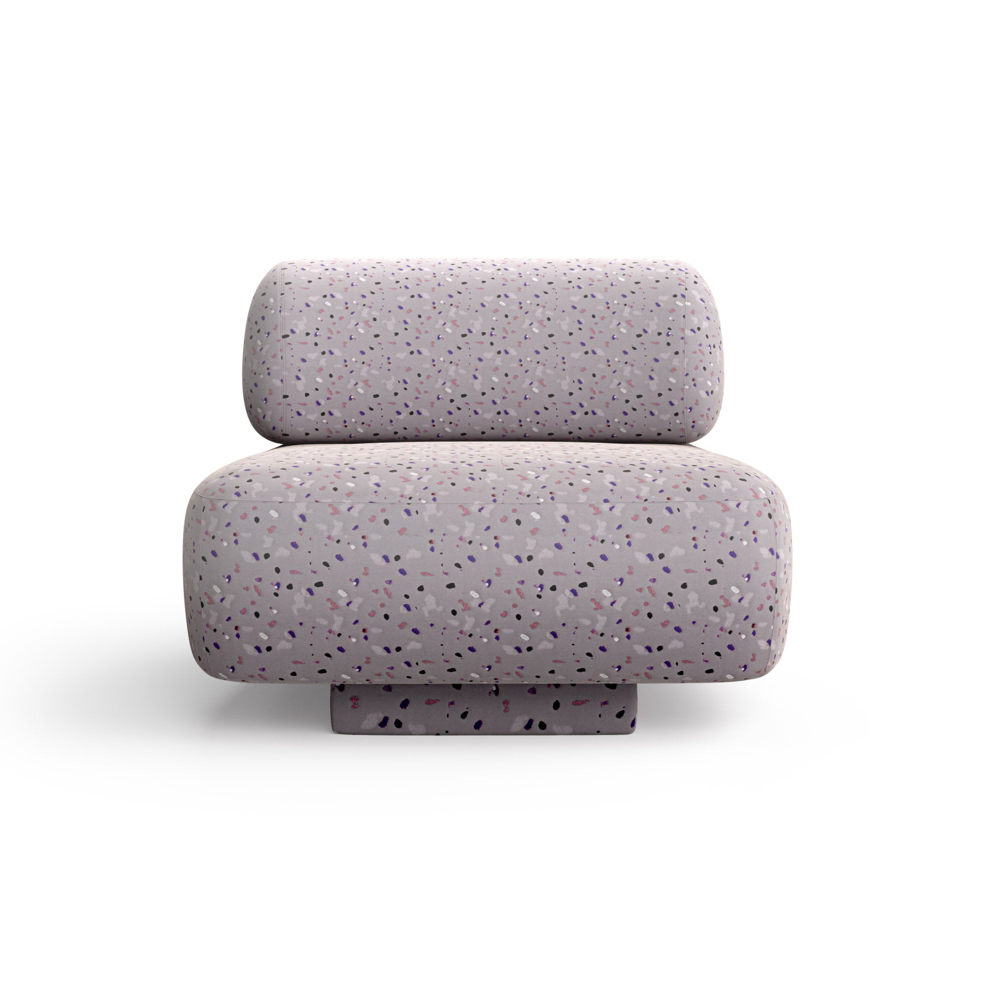 Gogan Armchair - Fabric Y (Terazzo A8772 - Light Grey)-3