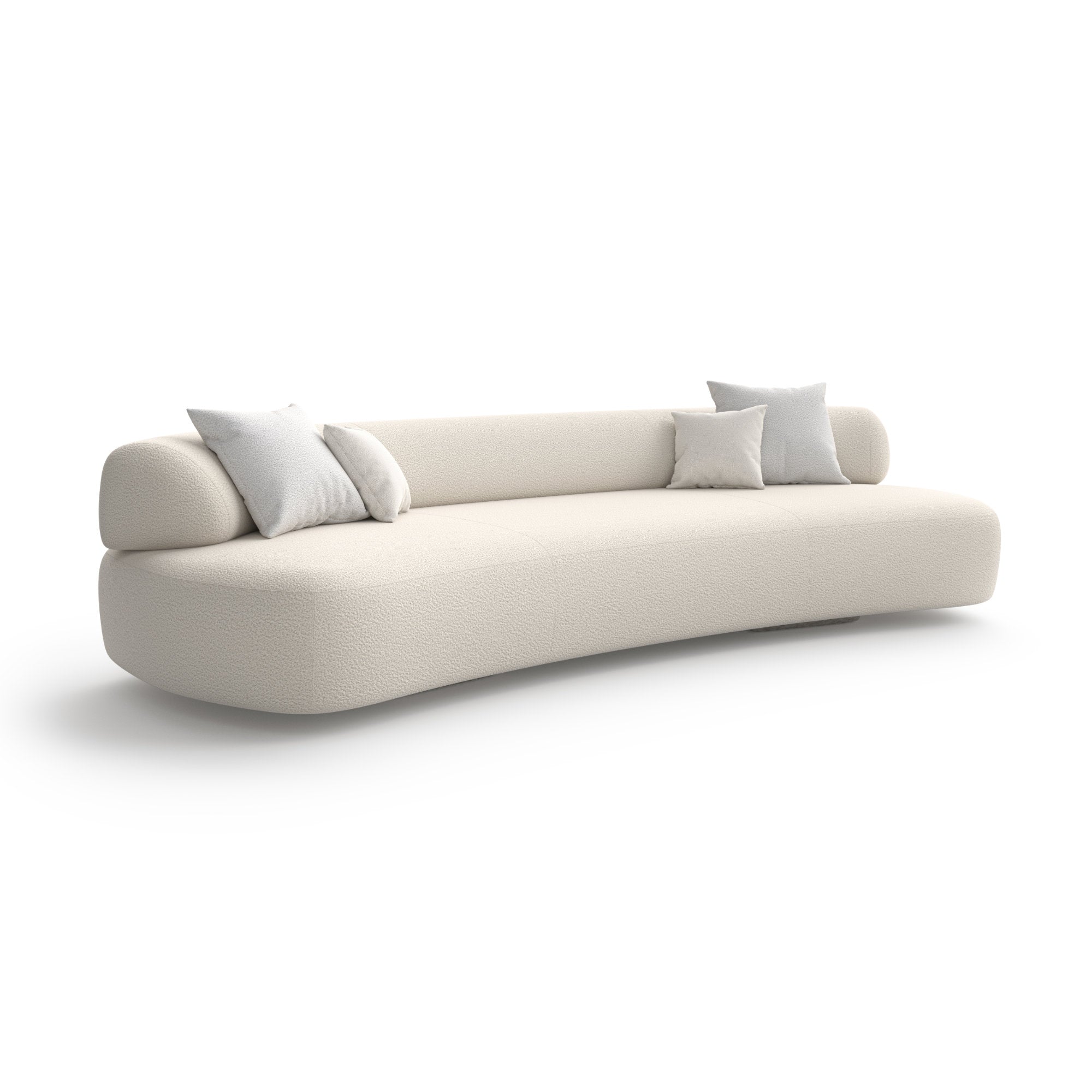 Gogan Sofa - Fabric S (Orsetto Milky White 01)-1