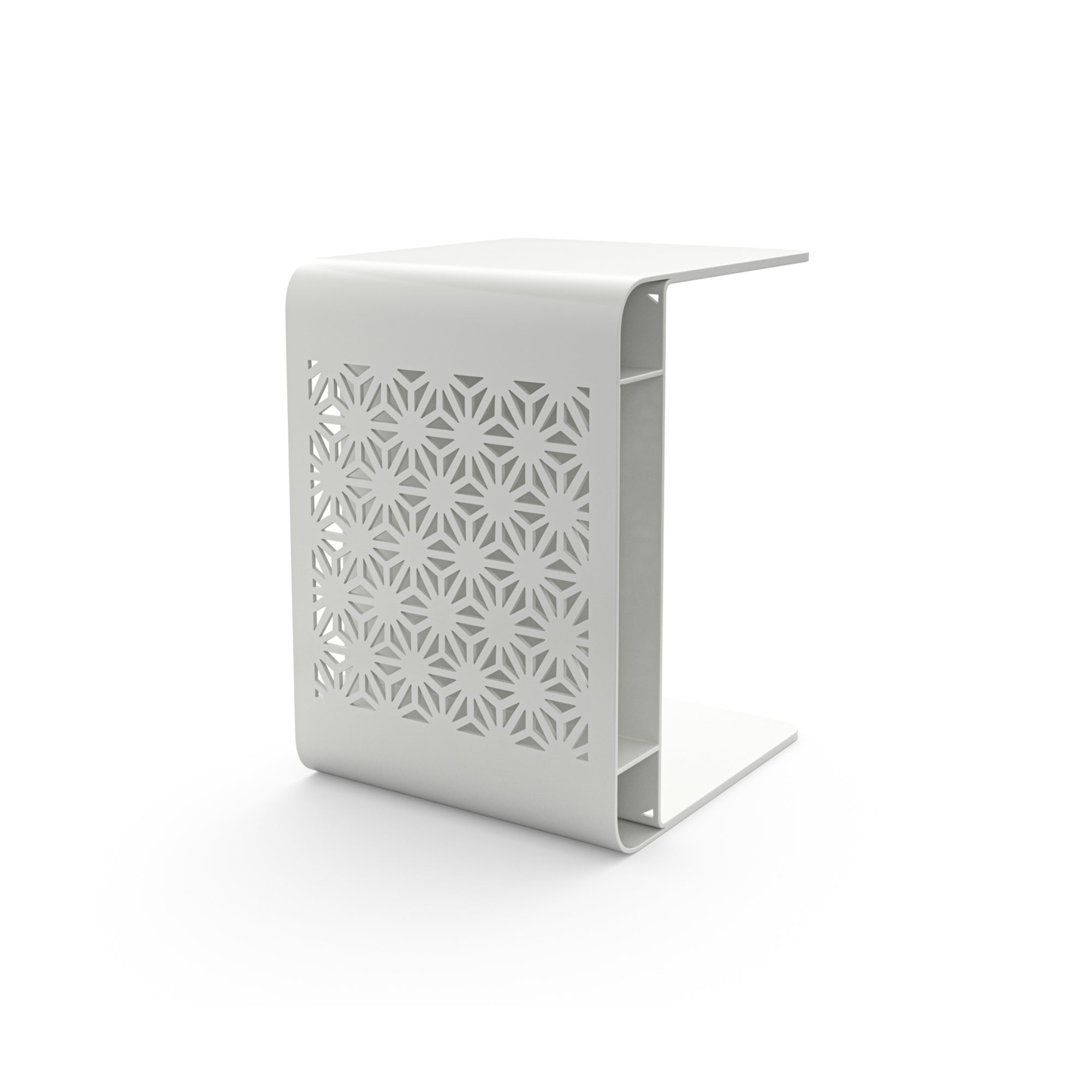 Koyo Side Table - White Steel