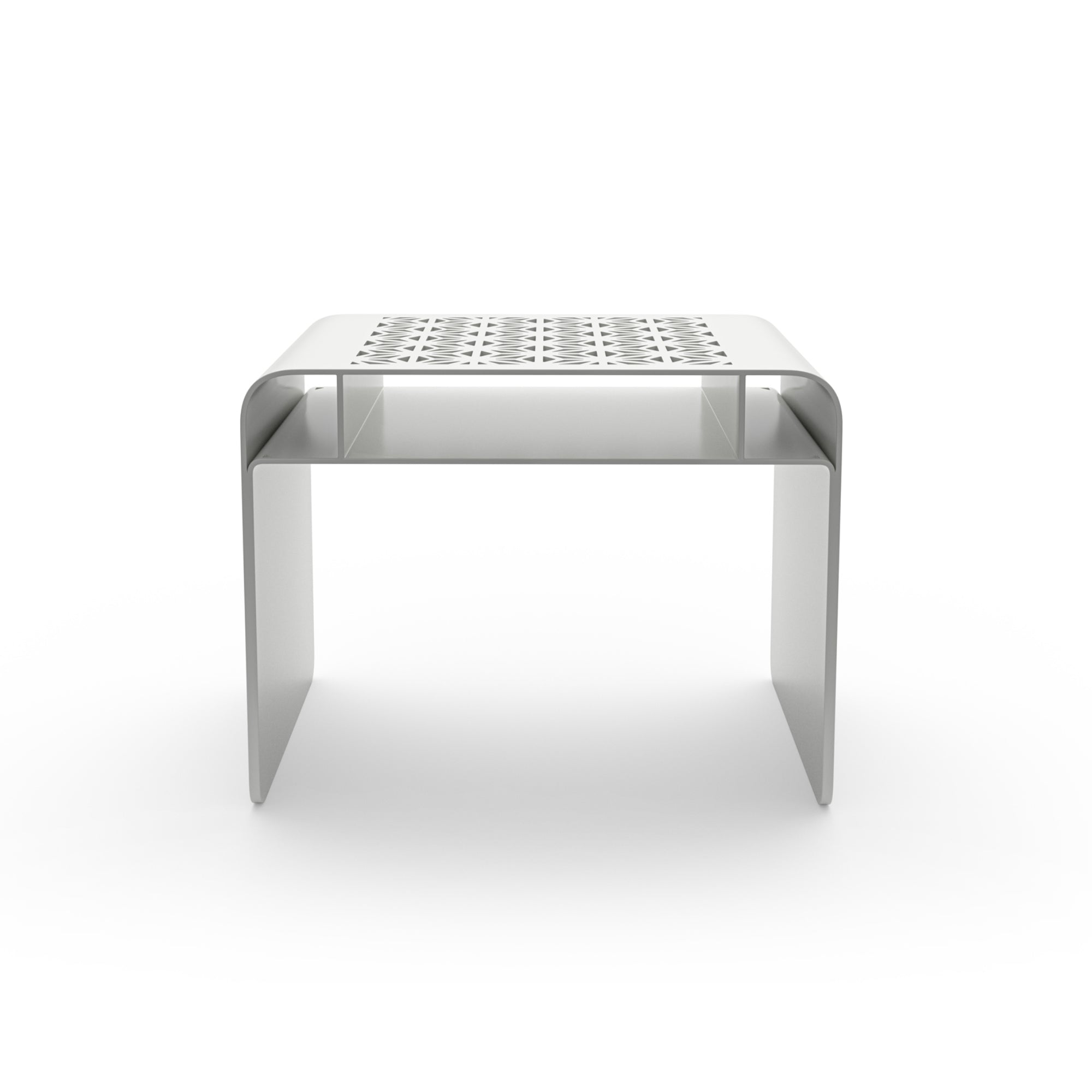 Koyo Side Table - White Steel-4
