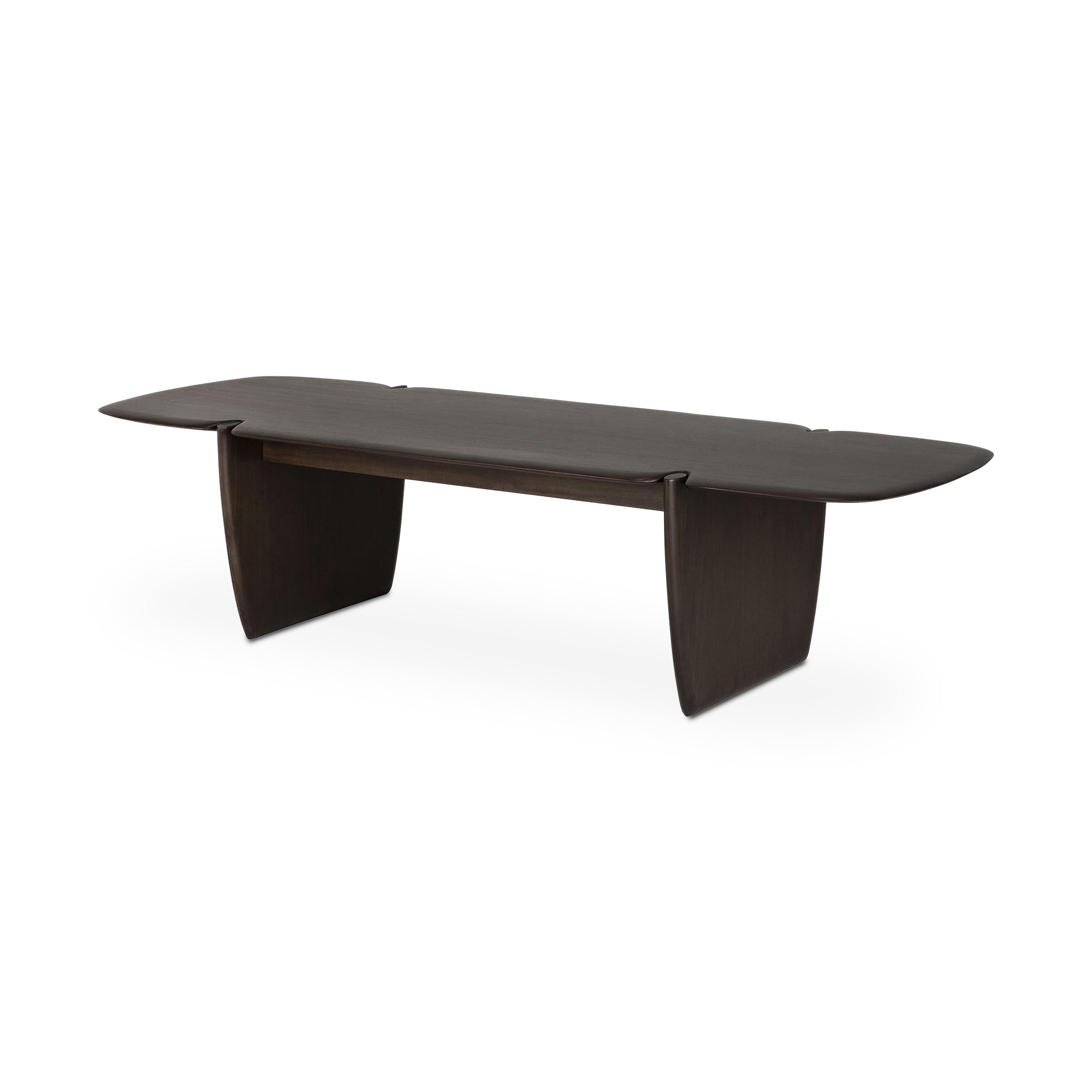 PI 35006 Coffee Table - Varnished Mahogany Dark Brown-1