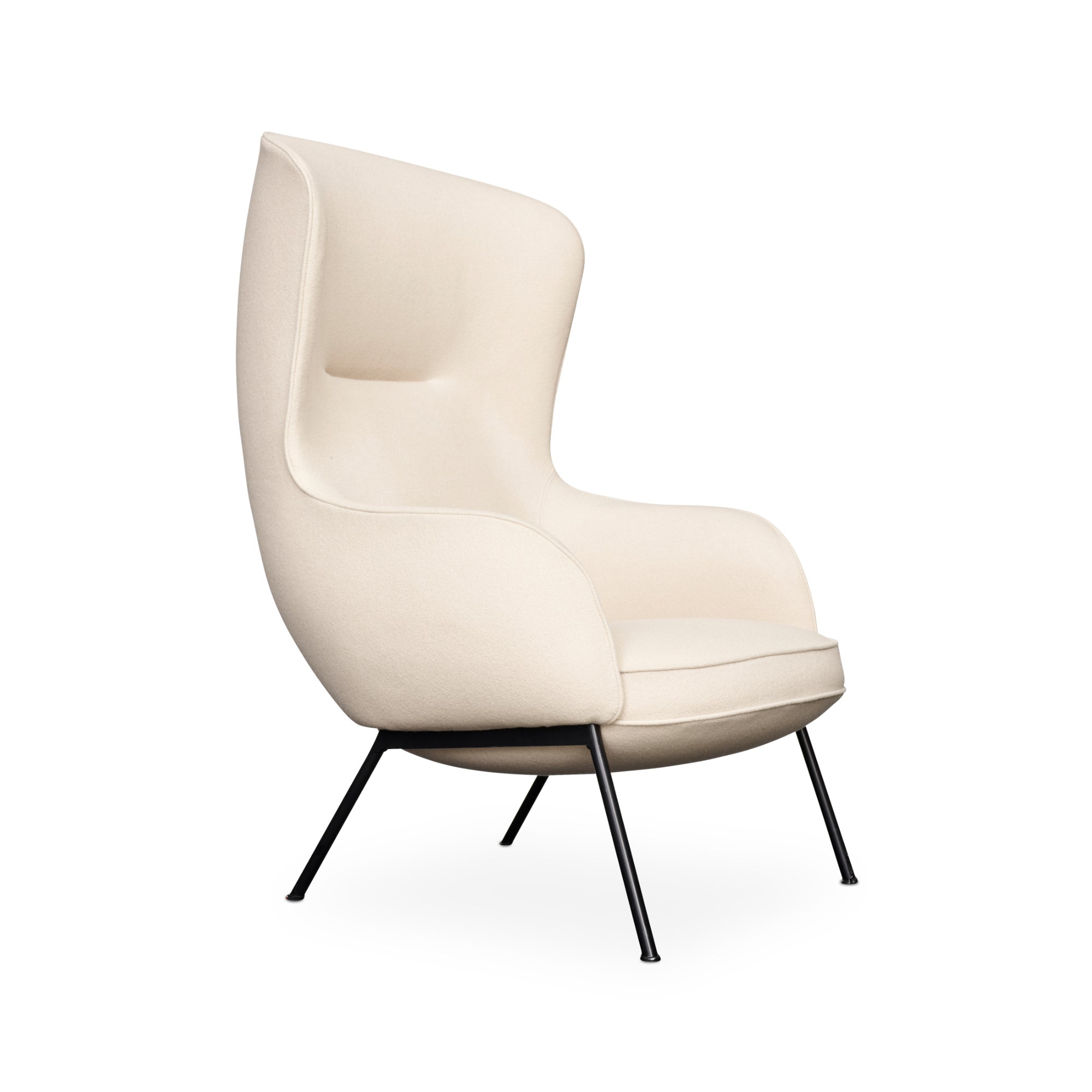 Mame Armchair - Fabric F (Tonus White 100)-1