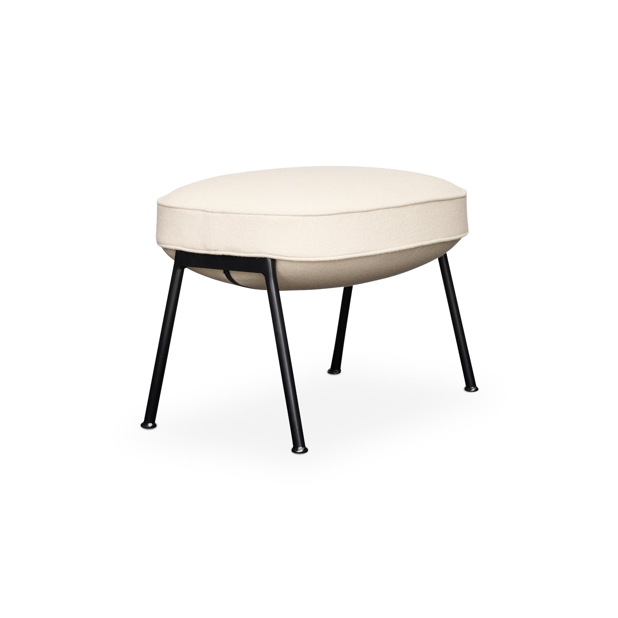 Mame Ottoman - Fabric F (Tonus White 100)