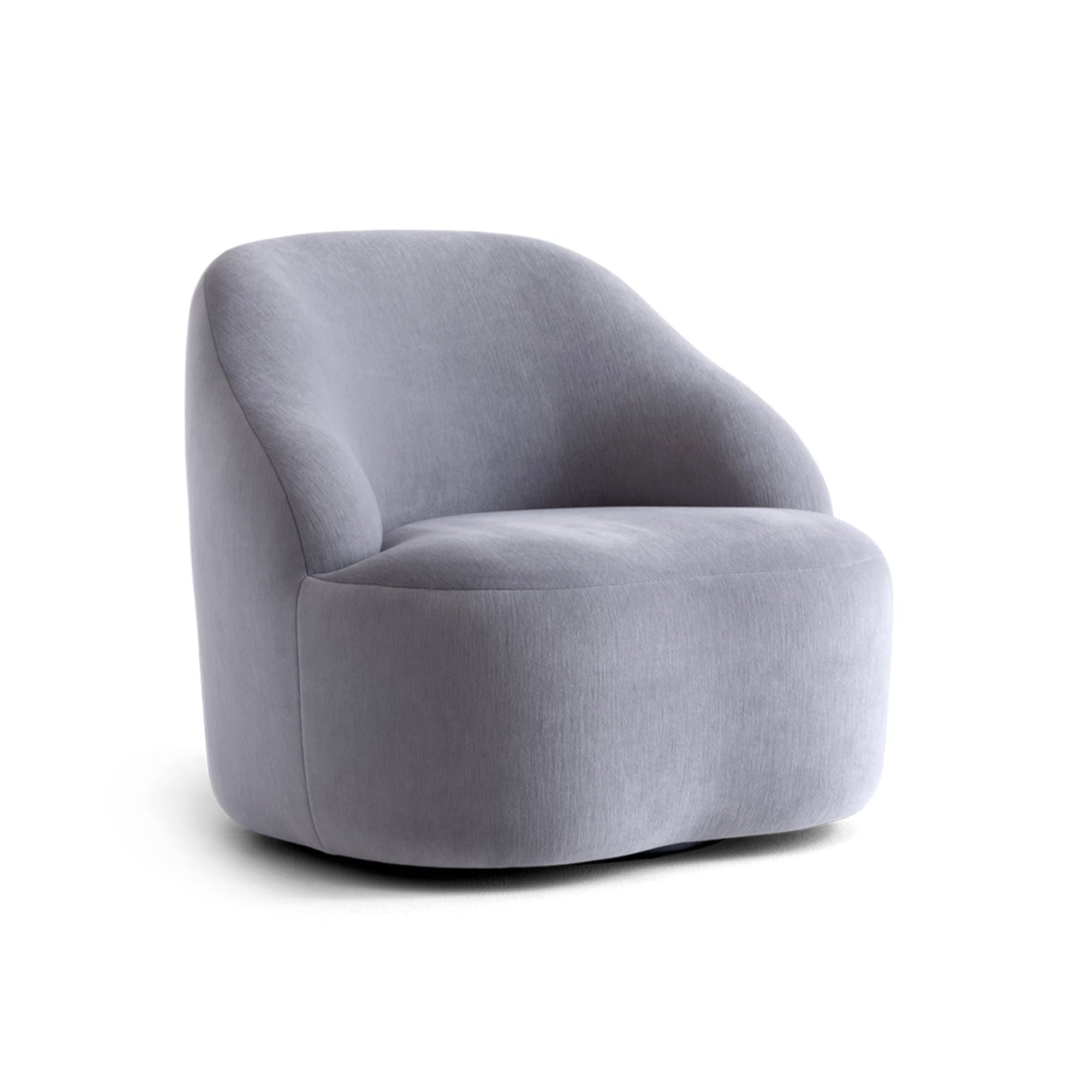 Margas LC2 Swivel Armchair - Black/Fabric 5 (Gentle 133)