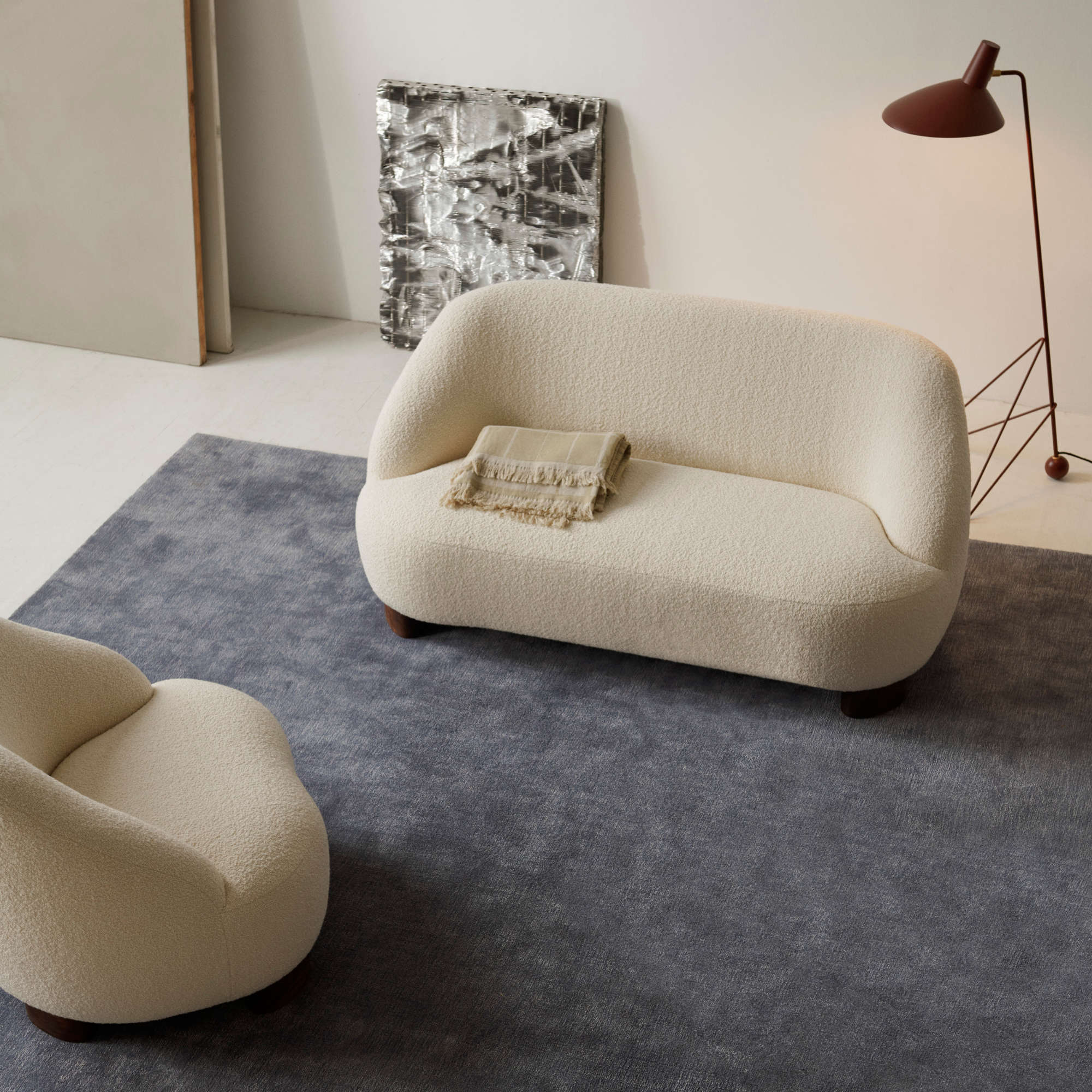 Margas LC3 Sofa -  Black Oak/Fabric (Karakorum 001)