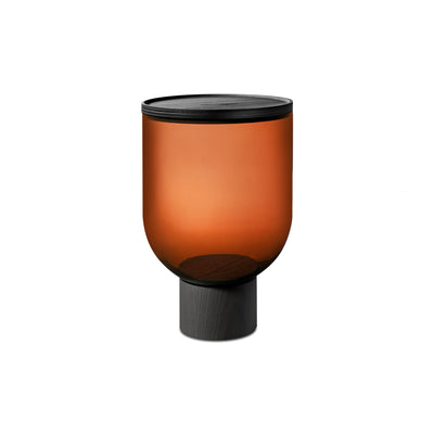 Mastea TS 140 Side Table - Amber/Black Ash