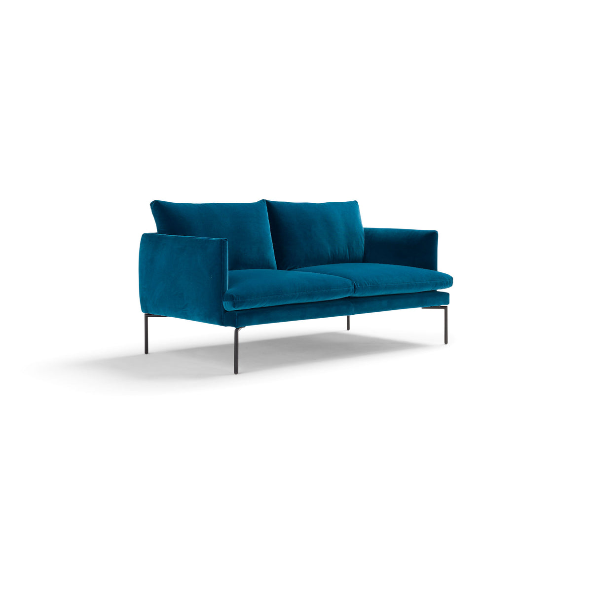 Mavis Sofa – 160x82 / Metal (Ral 9005) / Velvet (Nobilis 13)-1