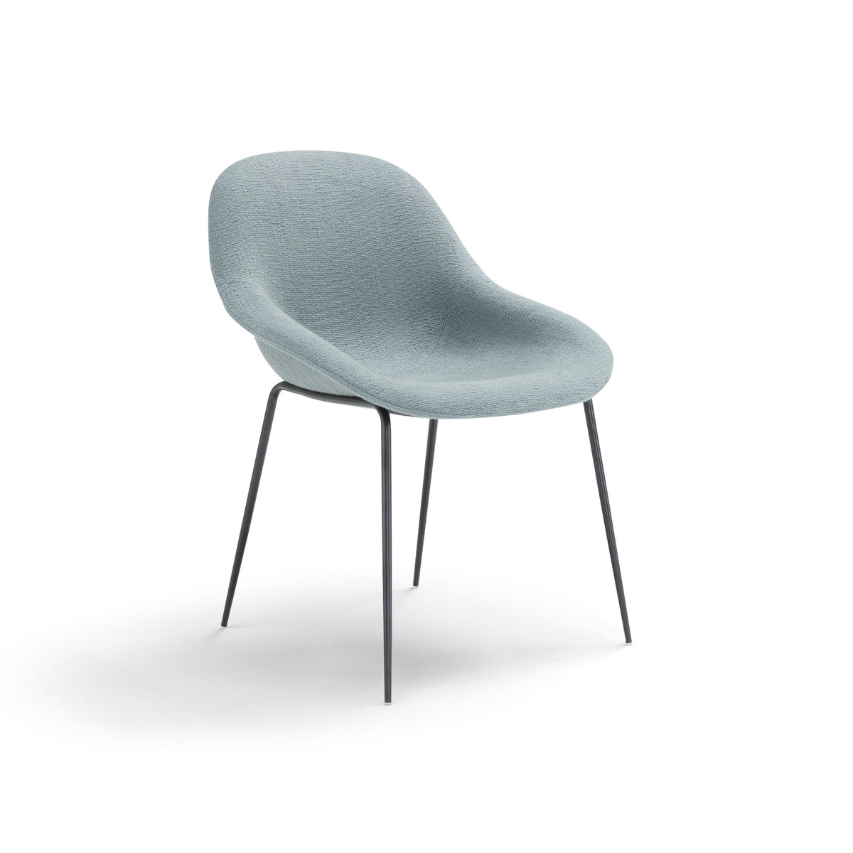 Medea Dining Chair – 55x77 / Metal (Ral 9005) / Fabric (Bambaki 22)-1
