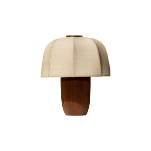 Meduza Table Lamp - Large/Walnut/Fabric (San 230)